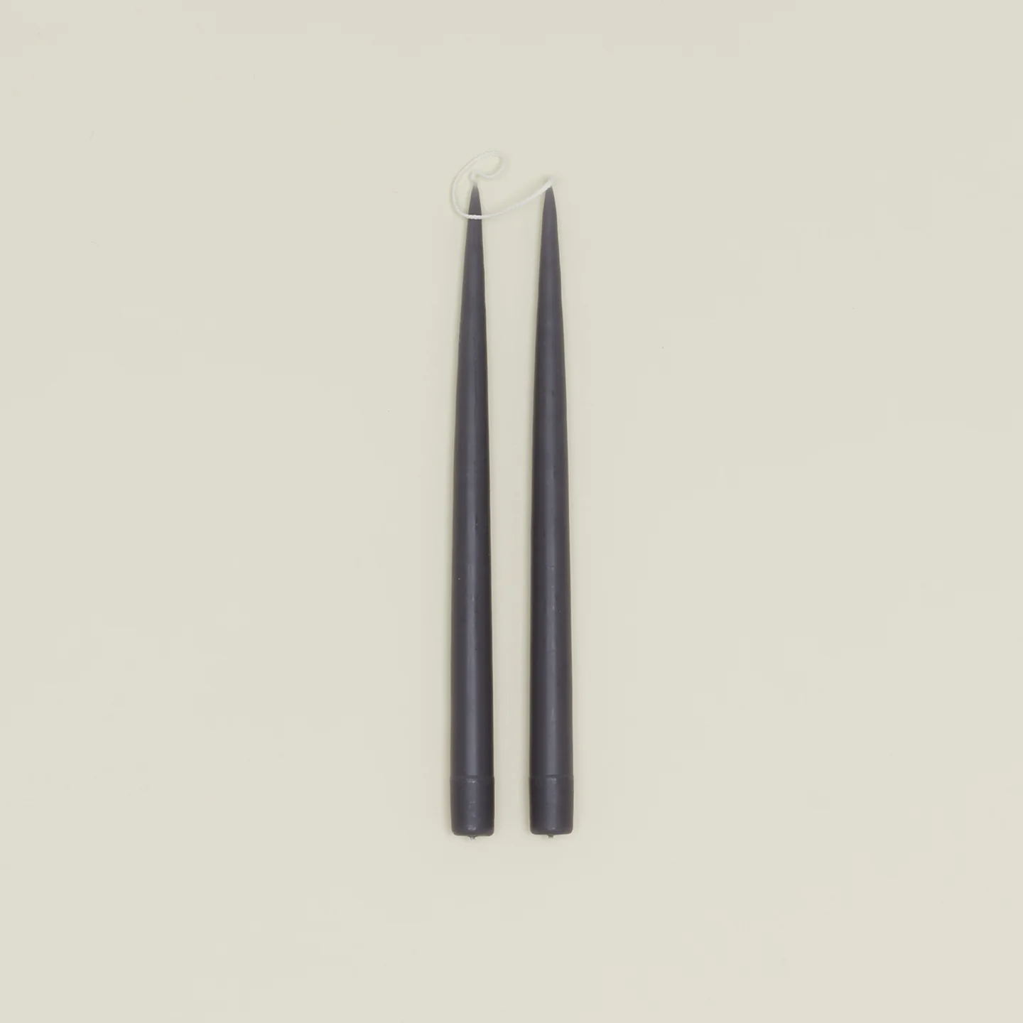 Hand Dipped Taper Set  - Charcoal