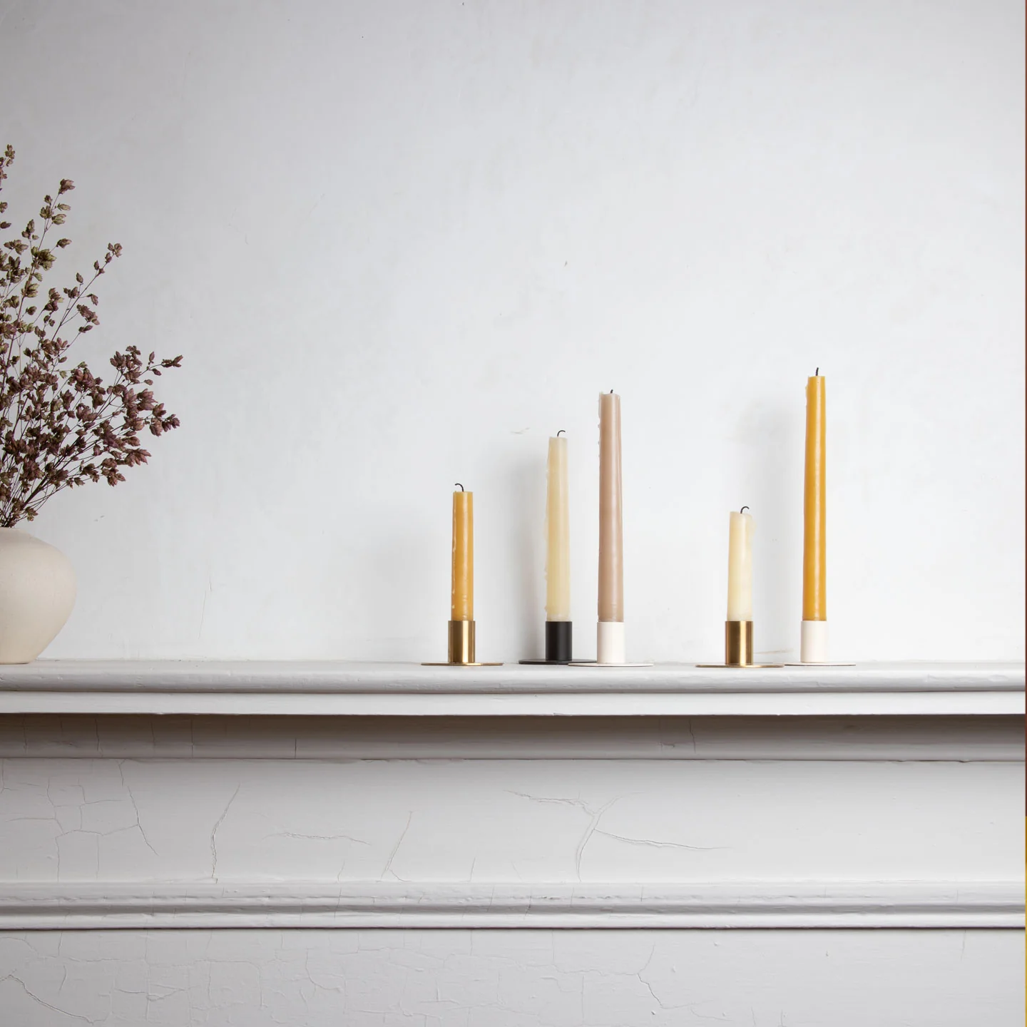 Hand Dipped Taper Set  - Ivory - Image 3