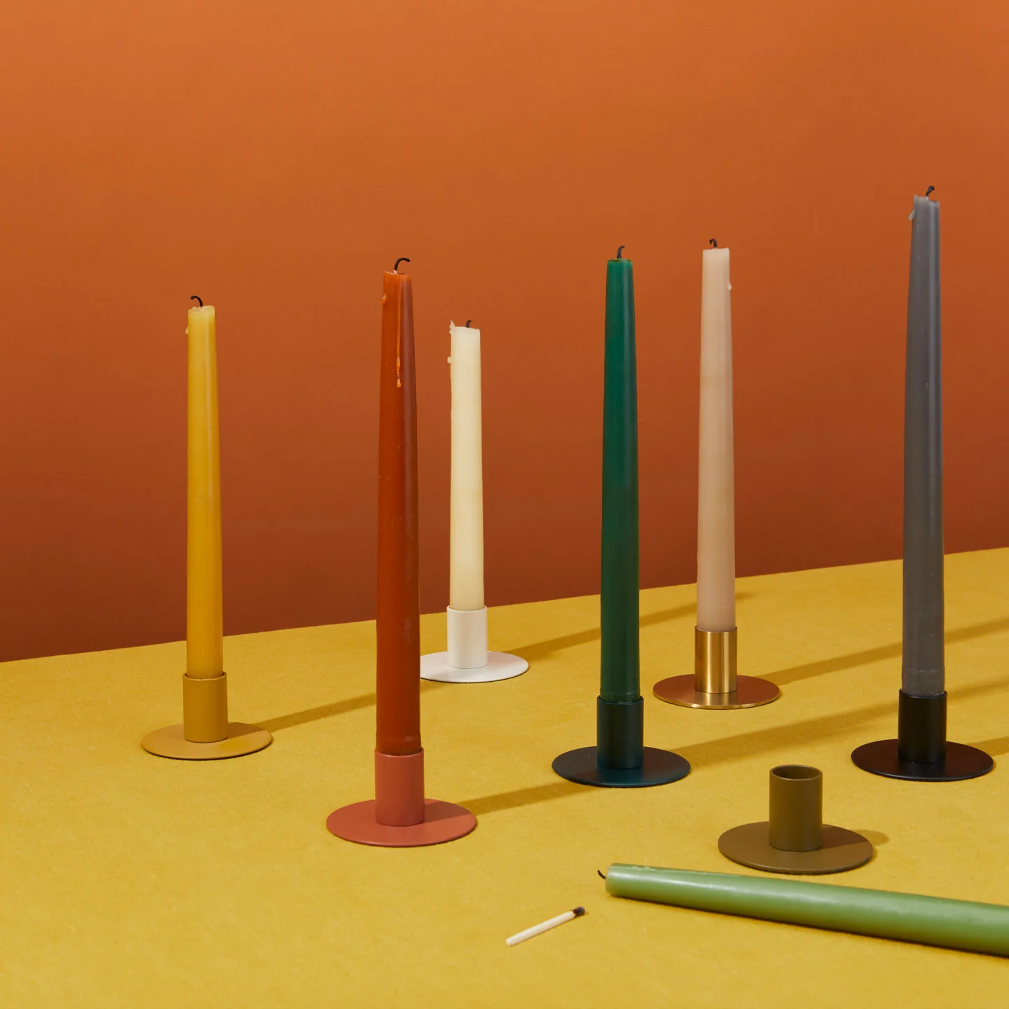 Hand Dipped Taper Set  - Rust - Image 3
