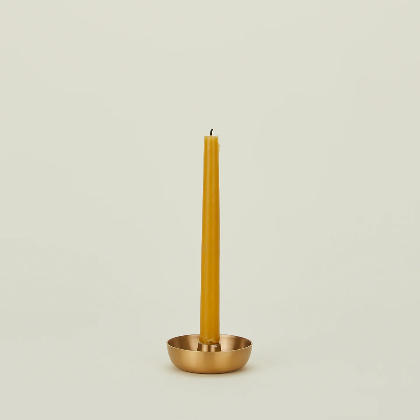 Brass Bowl Candle Holder - Image 2