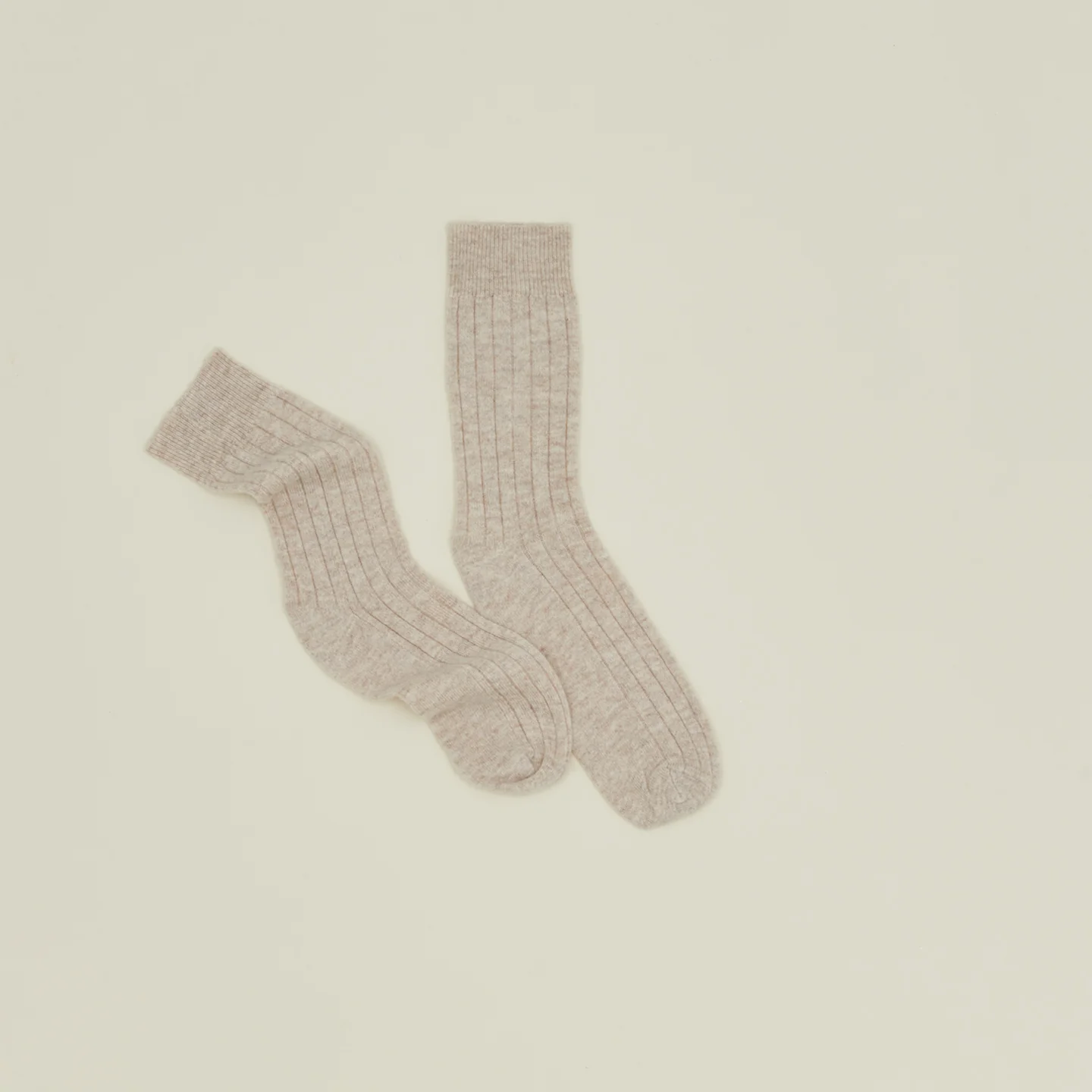 Cashmere + Merino Wool Socks - Stone - Image 2