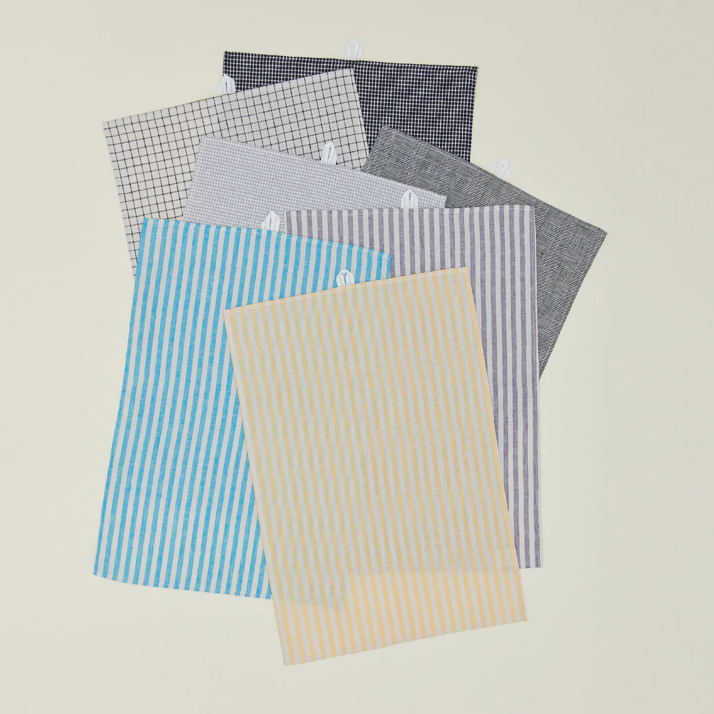 Linen Kitchen Towel - Checked - Image 3
