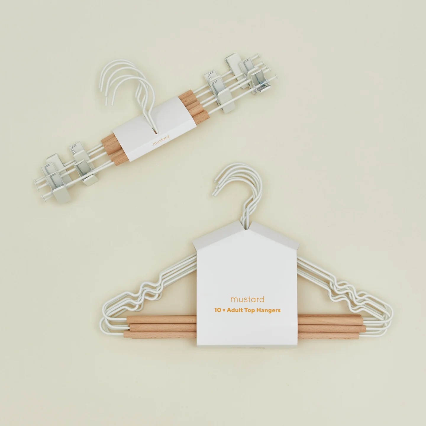 Clip Hanger, Set of 5 - Chalk - Image 6