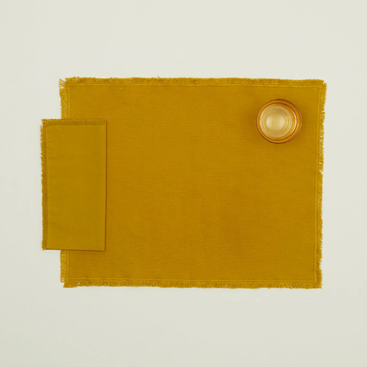 Essential Dinner Napkin, Set of 4 - Mustard - Image 2