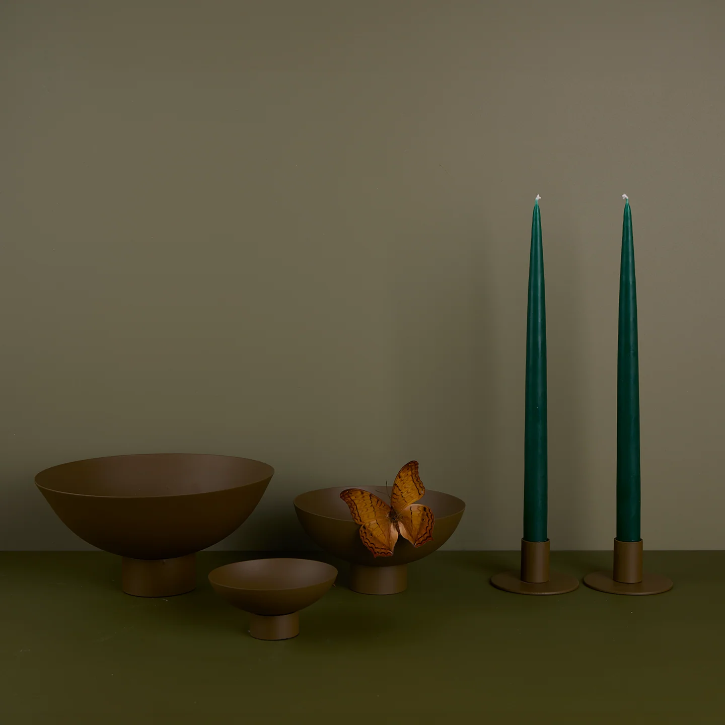 Essential Footed Bowl Decor Bundle - Olive - Image 2