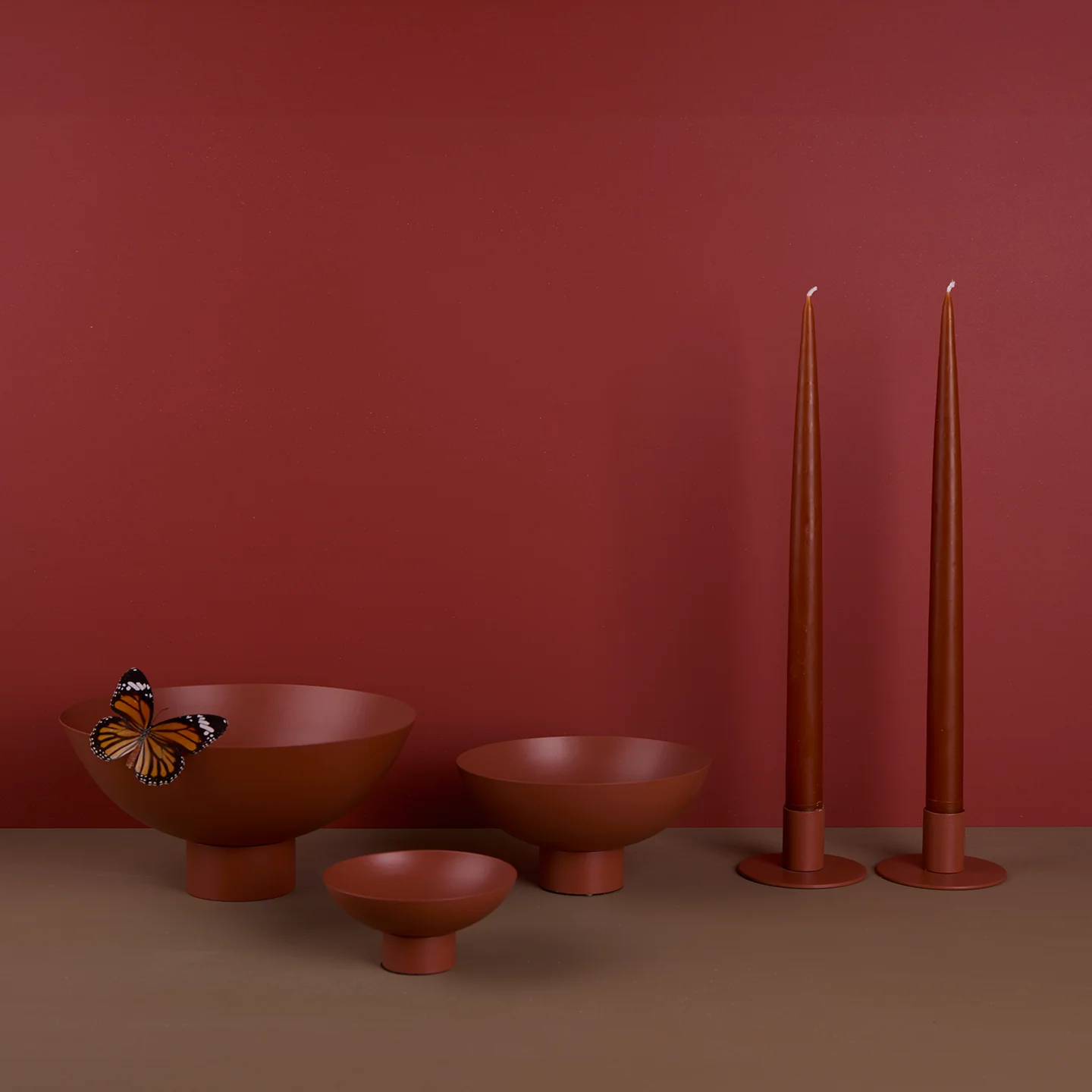 Essential Footed Bowl Decor Bundle - Terracotta - Image 2