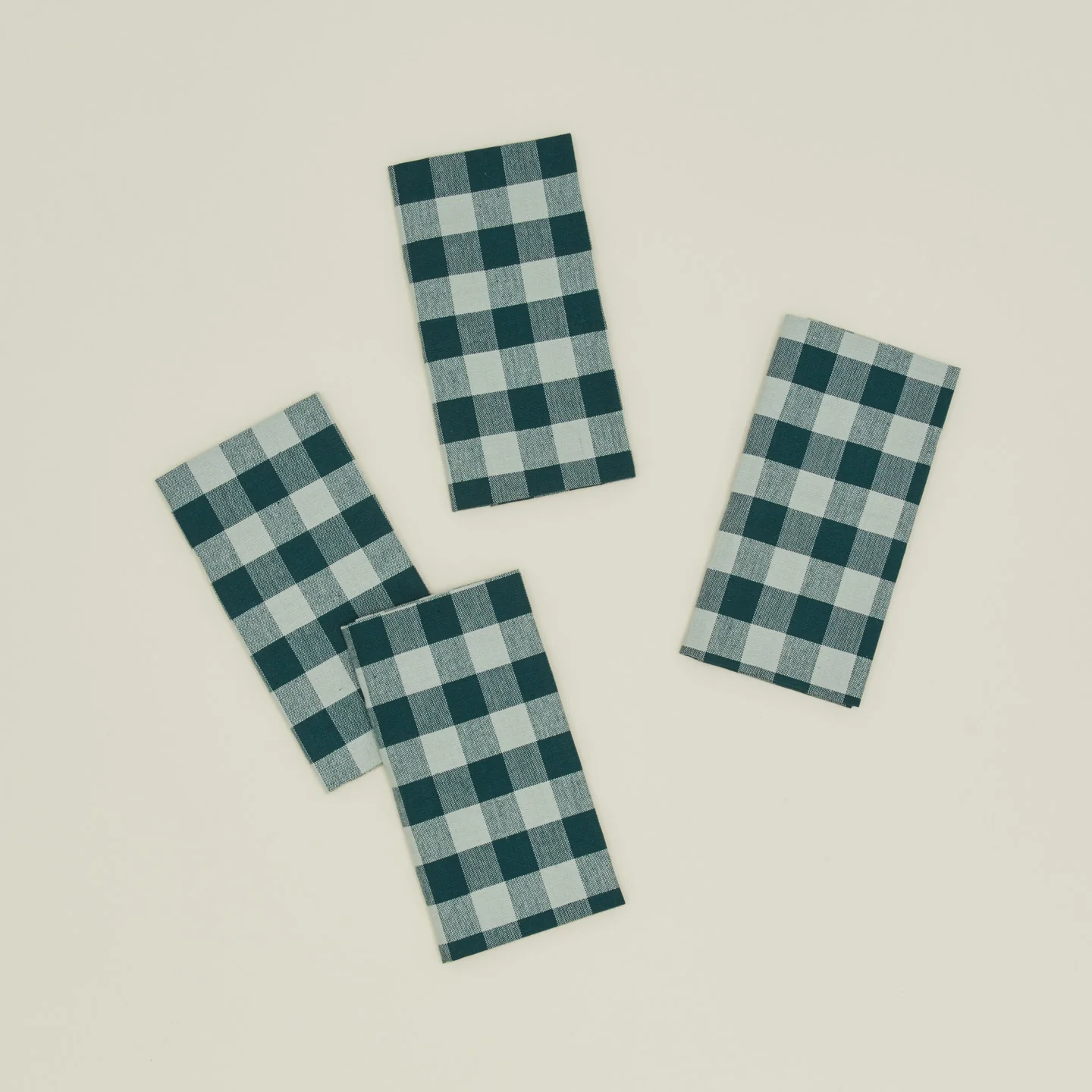 Essential Gingham Dinner Napkin, Set of 4 - Sky/Peacock