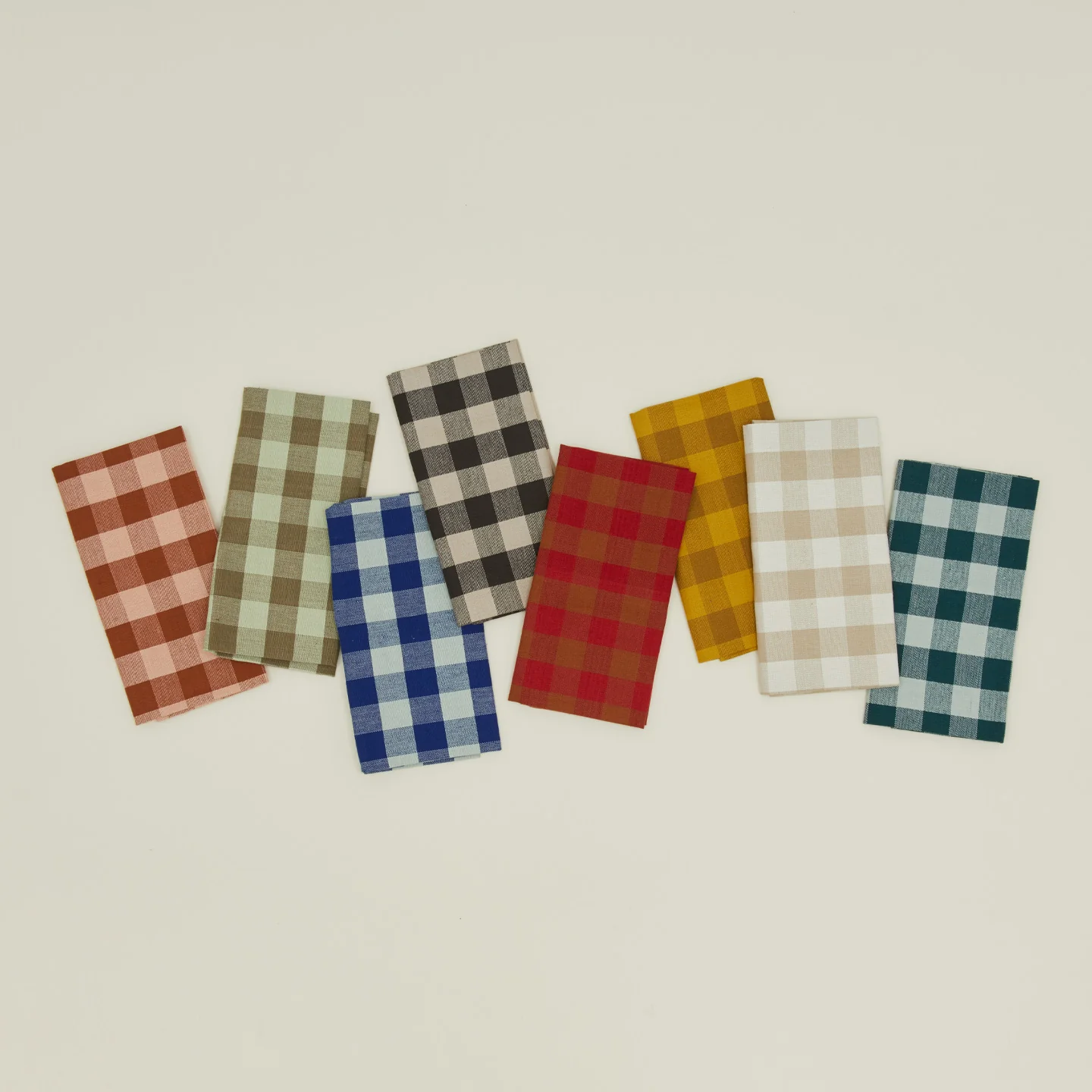 Essential Gingham Dinner Napkin, Set of 4 - Sky/Peacock - Image 4