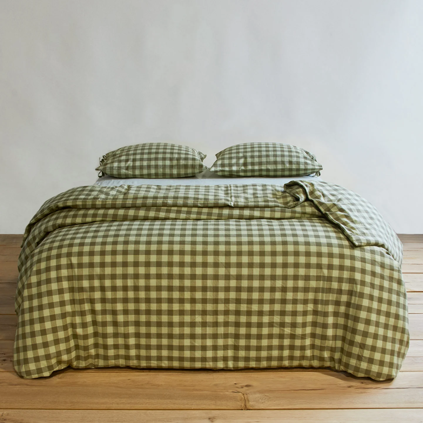 Essential Gingham Pillowcases, Set of 2 - Sage/Olive - Image 4
