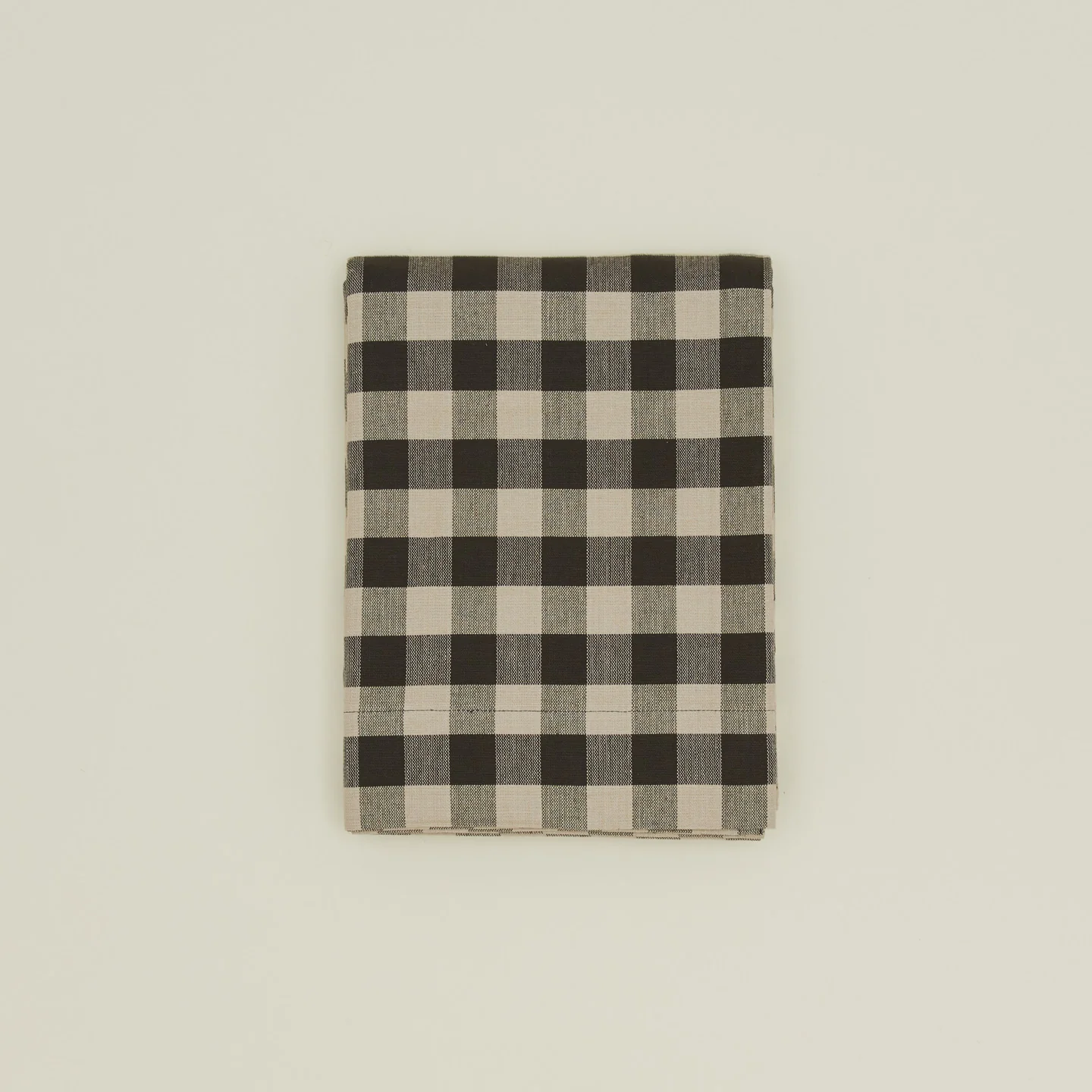 Essential Gingham Shower Curtain - Light Grey/Black - Image 2