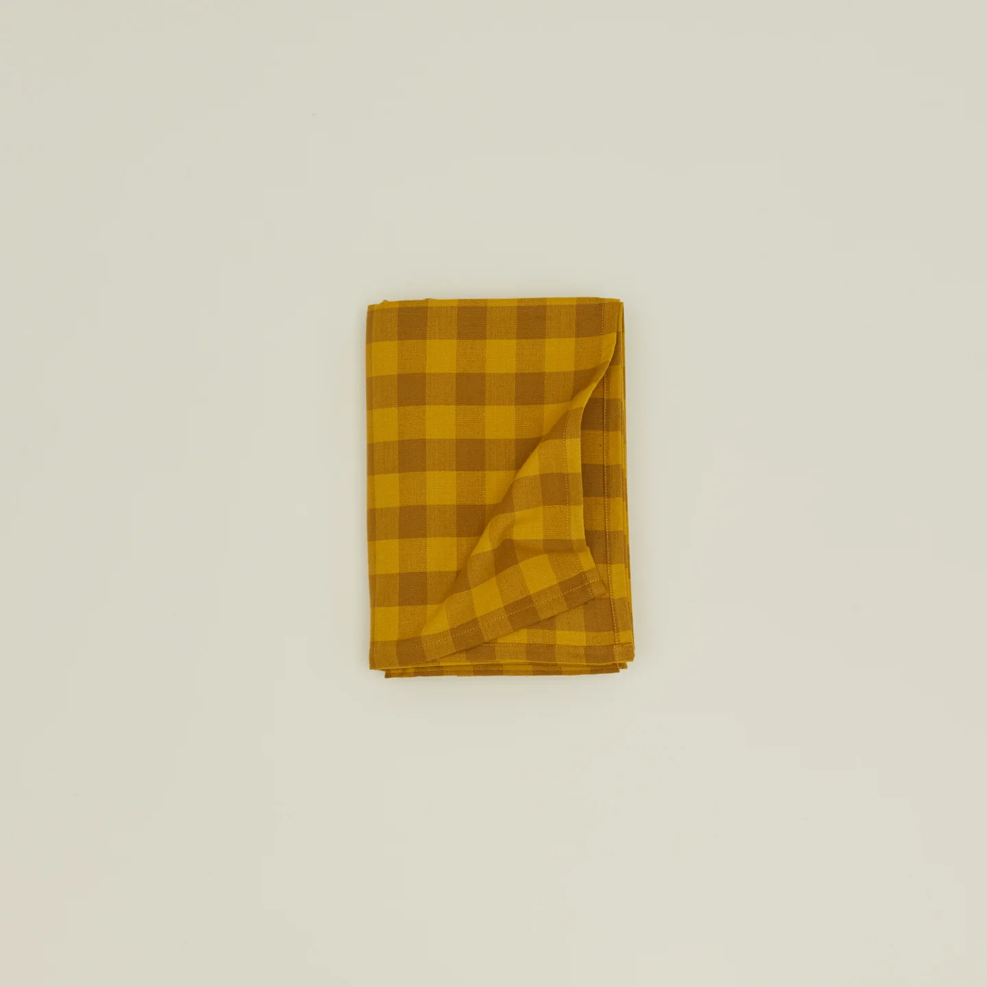 Essential Gingham Tablecloth - Mustard/Bronze - Image 4
