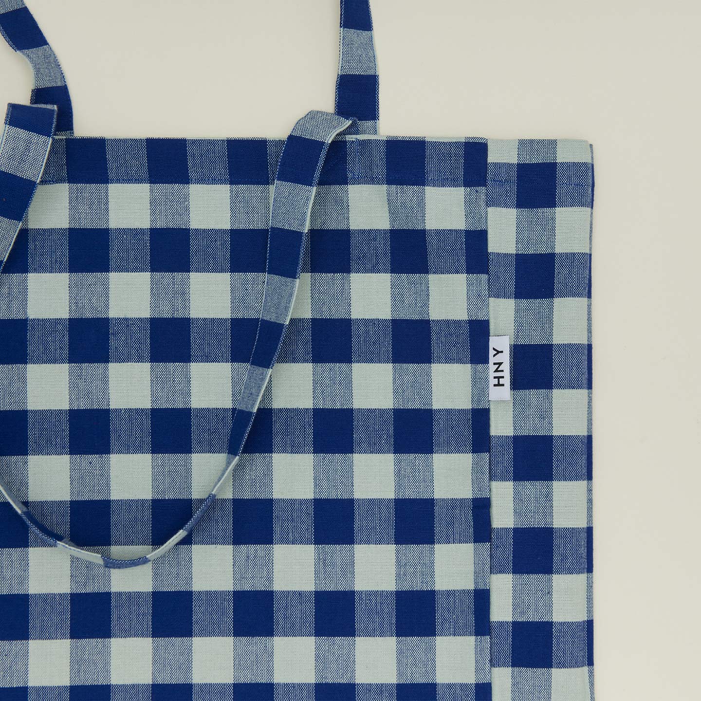 Essential Gingham Tote - Sky/Blue - Image 3