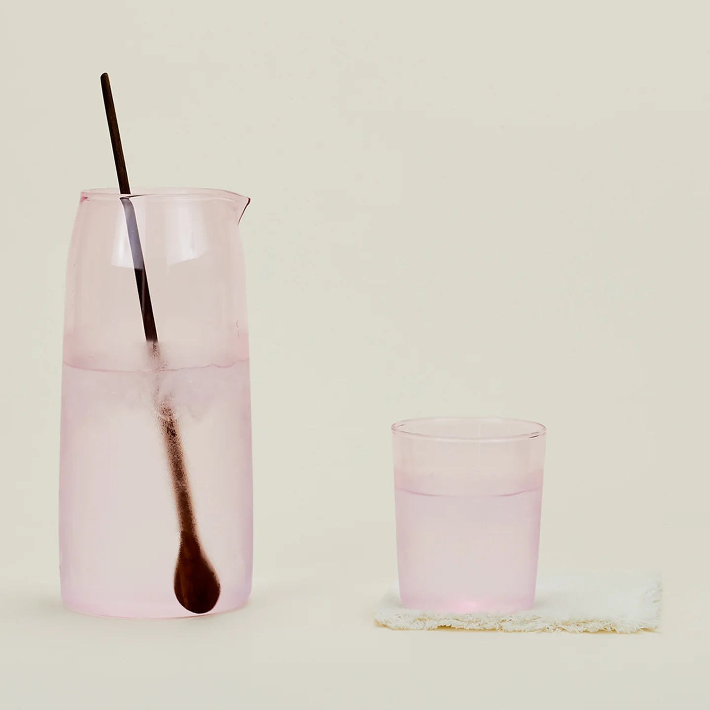 Essential Glassware Pitcher - Blush - Image 3