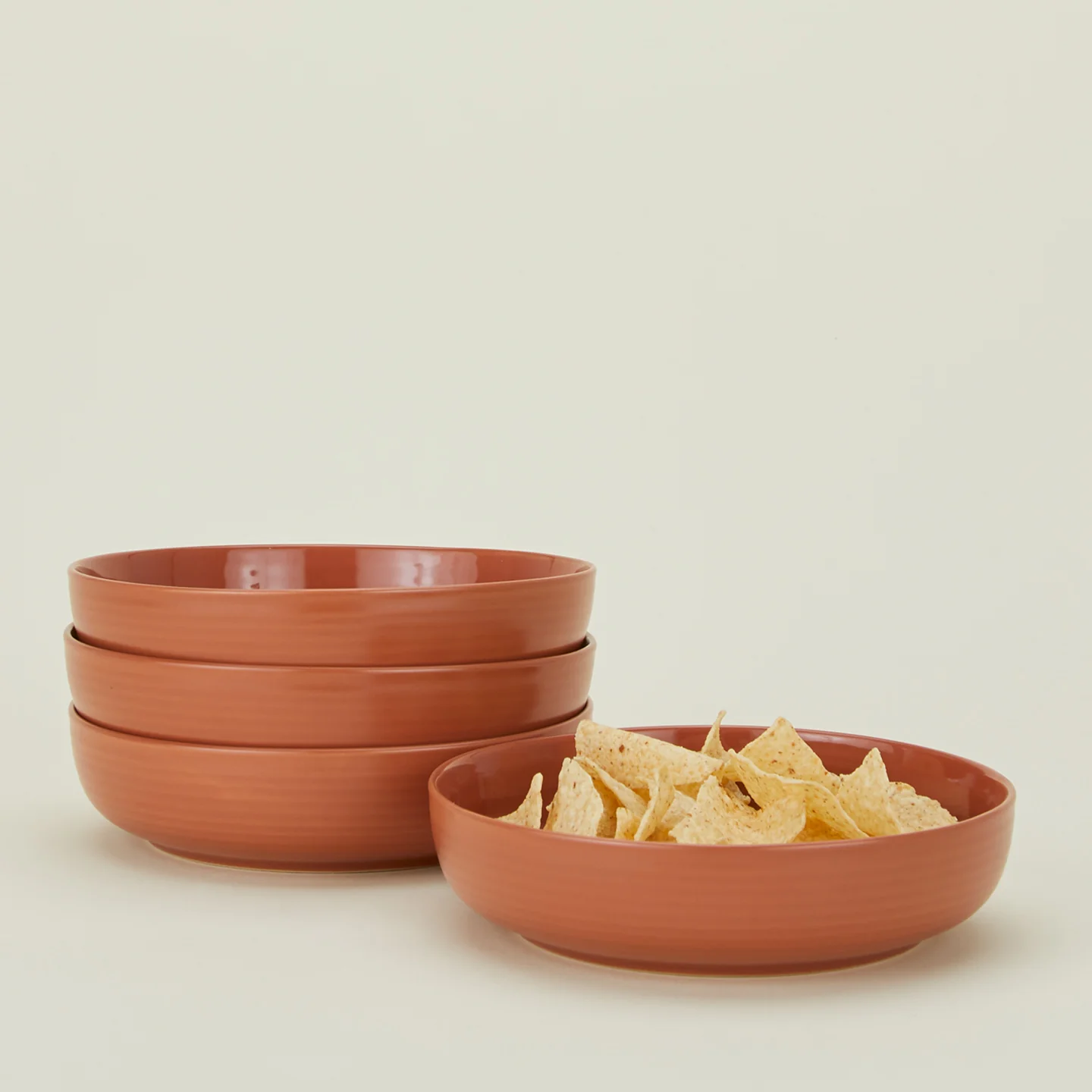 Essential Low Bowl, Set of 4 - Terracotta - Image 2