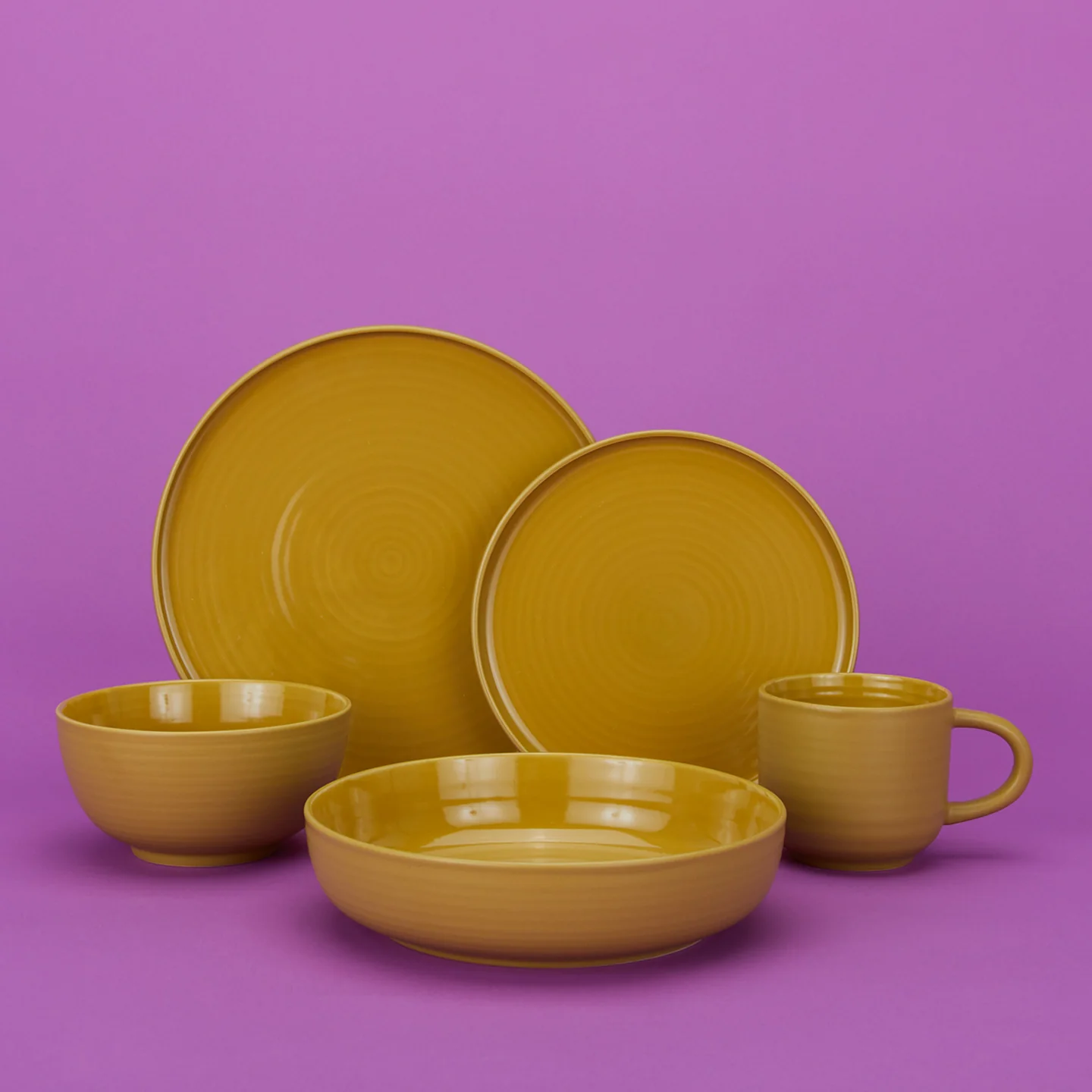 Essential Mug, Set of 4 - Mustard - Image 4