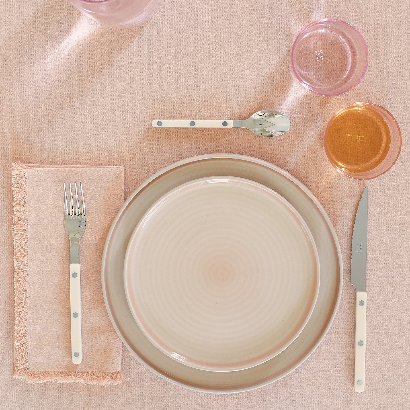 Essential Salad Plate, Set of 4 - Blush - Image 4
