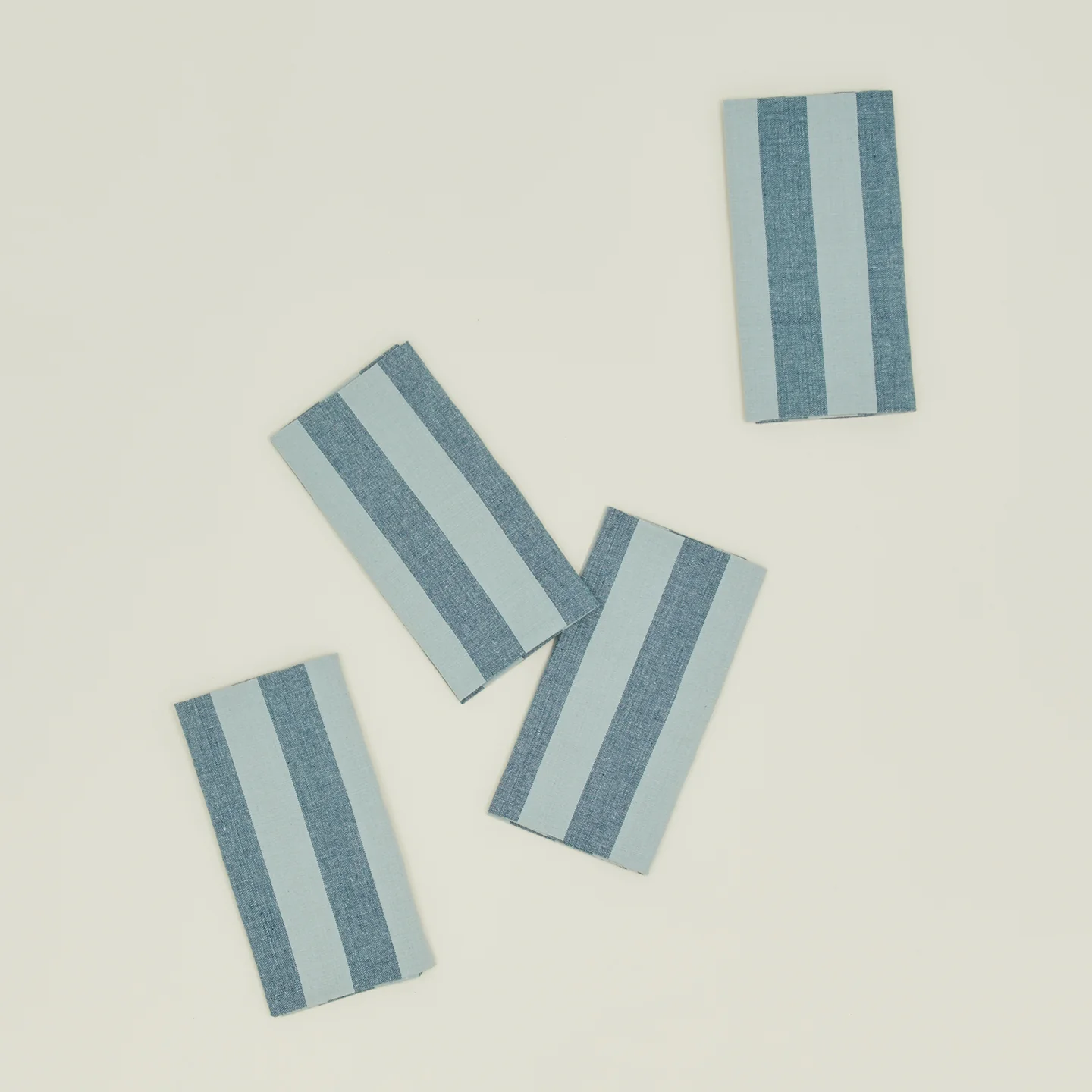 Essential Striped Dinner Napkin, Set of 4 - Sky/Peacock