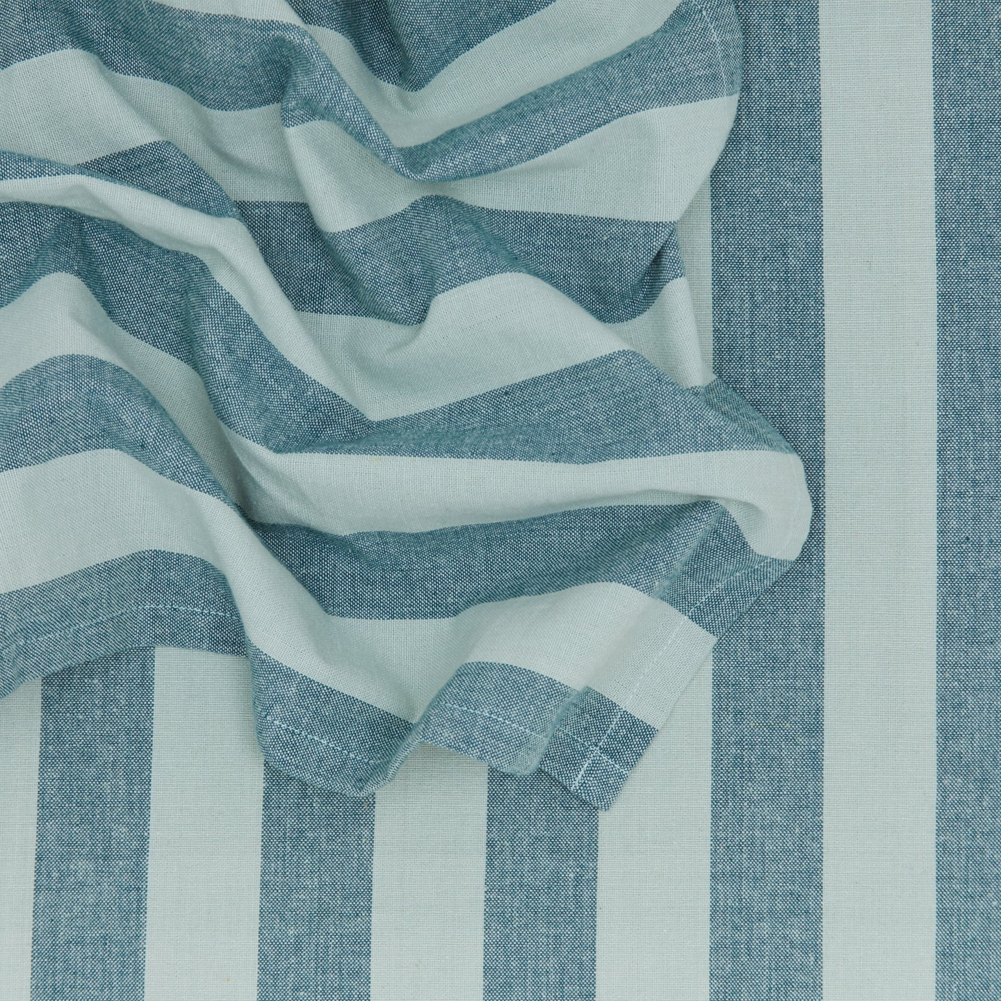 Essential Striped Dinner Napkin, Set of 4 - Sky/Peacock - Image 4