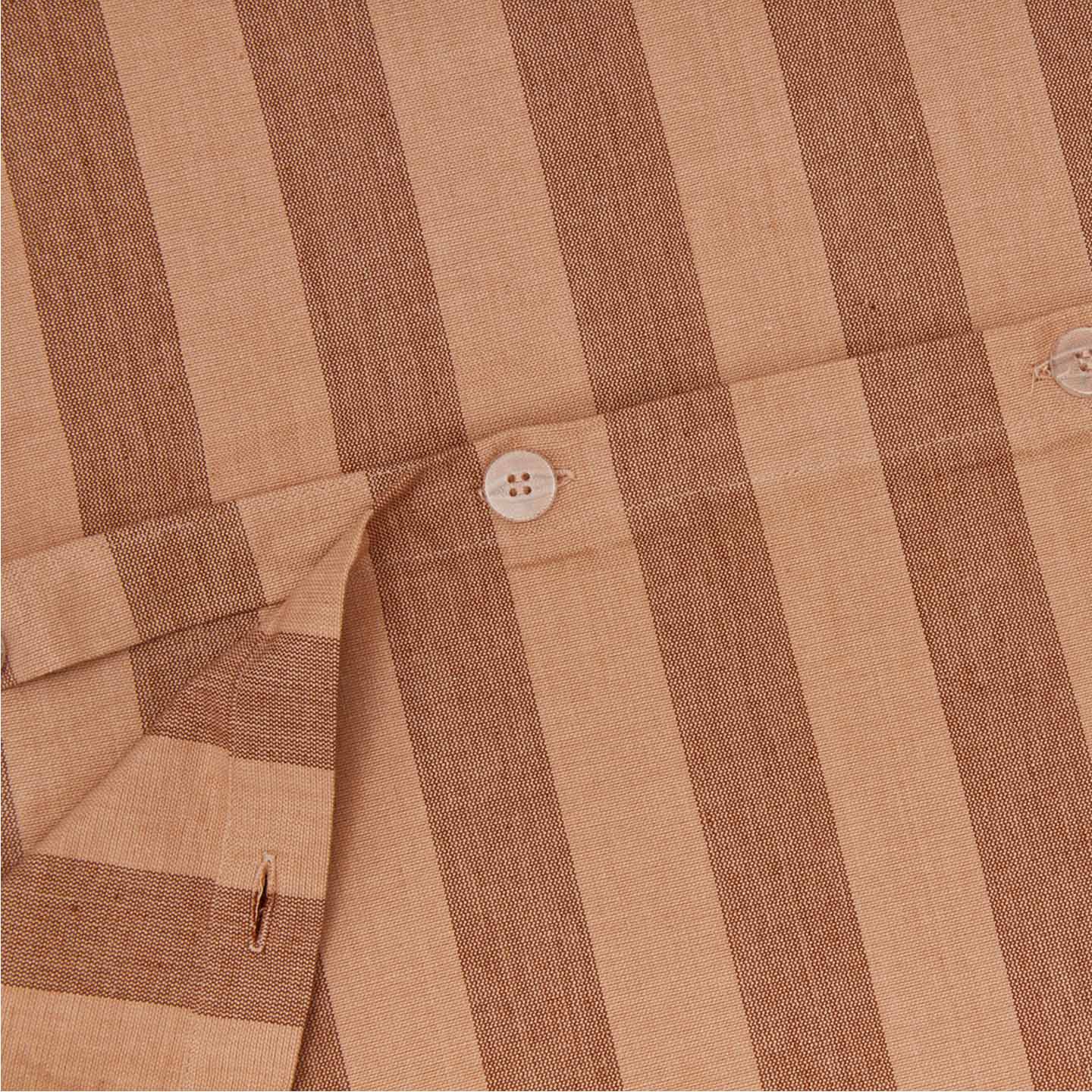 Essential Striped Duvet - Blush/Terracotta - Image 3