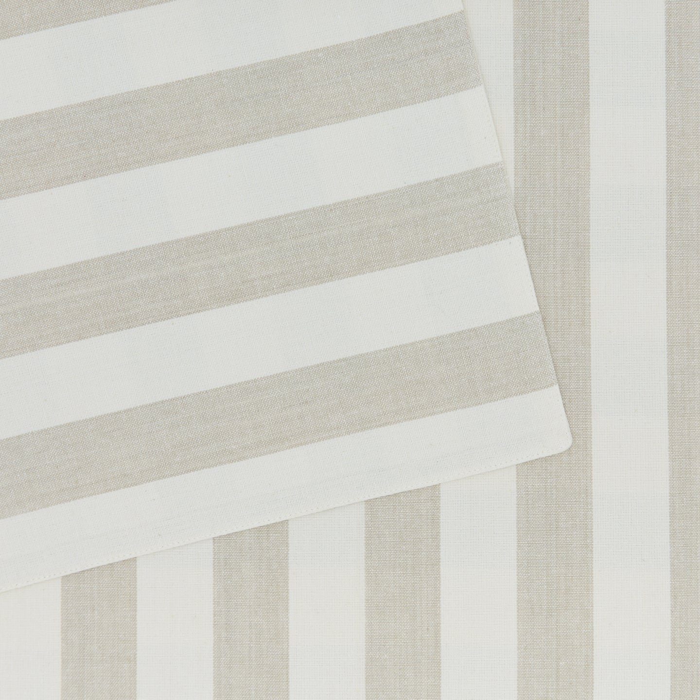 Essential Striped Placemat, Set of 4 - Ivory/Flax - Image 3