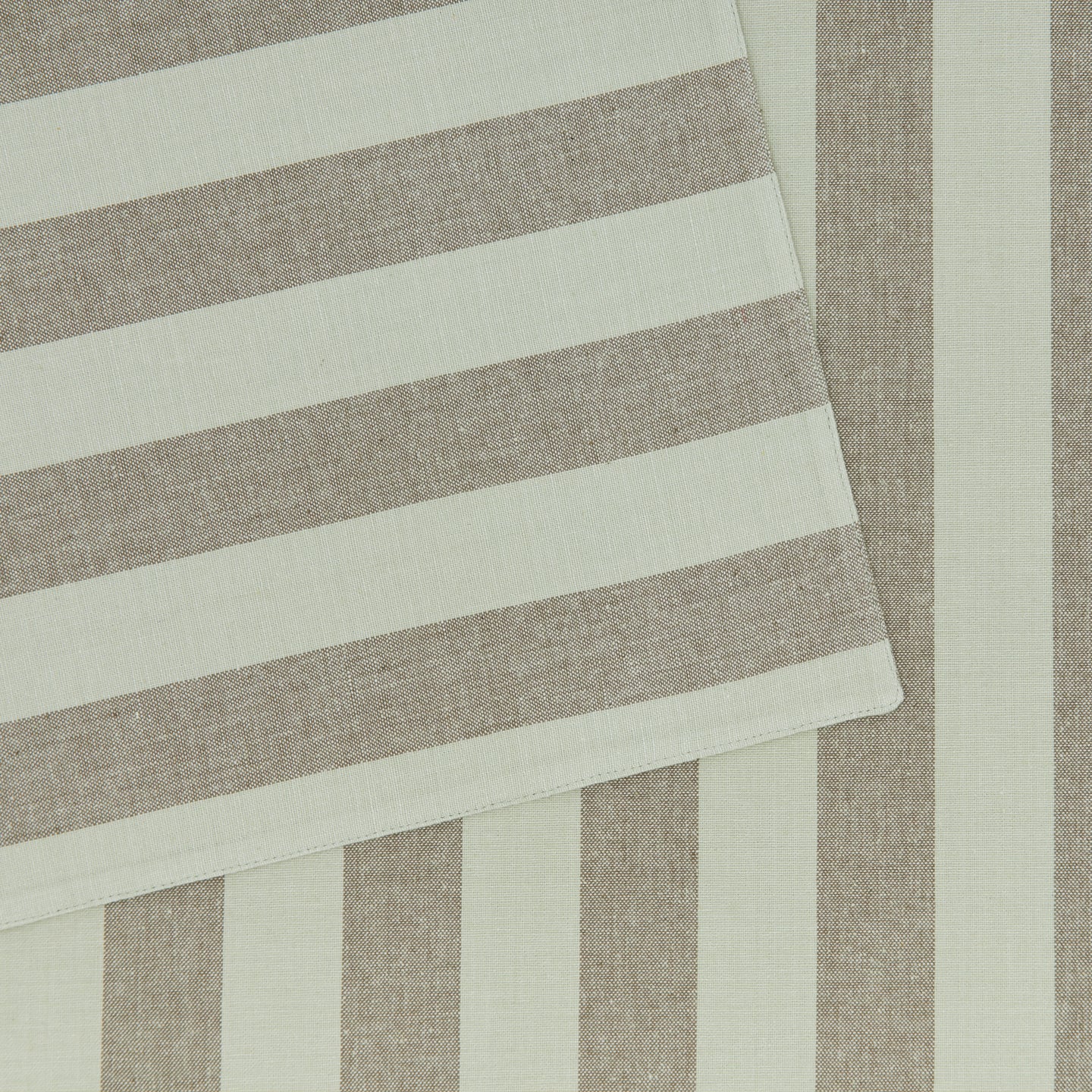 Essential Striped Placemat, Set of 4 - Sage/Olive - Image 3