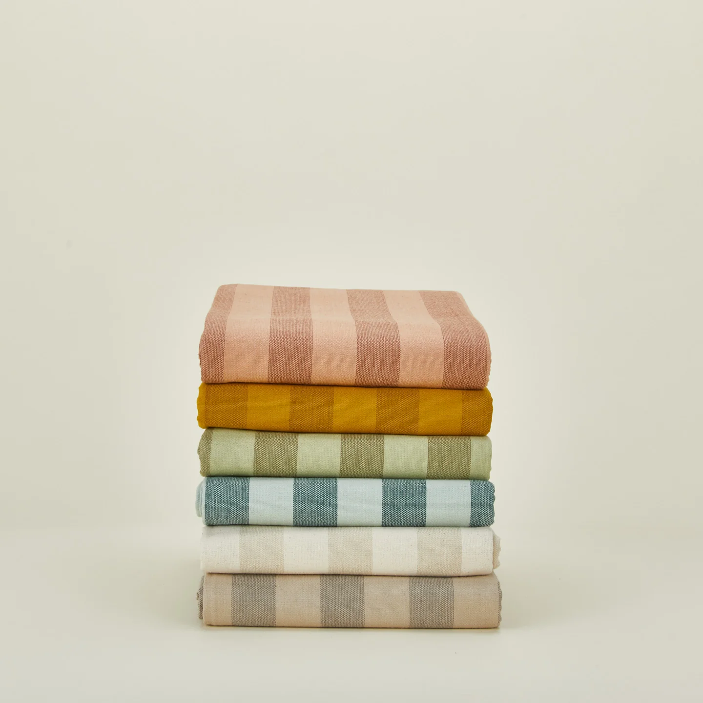 Essential Striped Shower Curtain - Ivory/Flax - Image 4