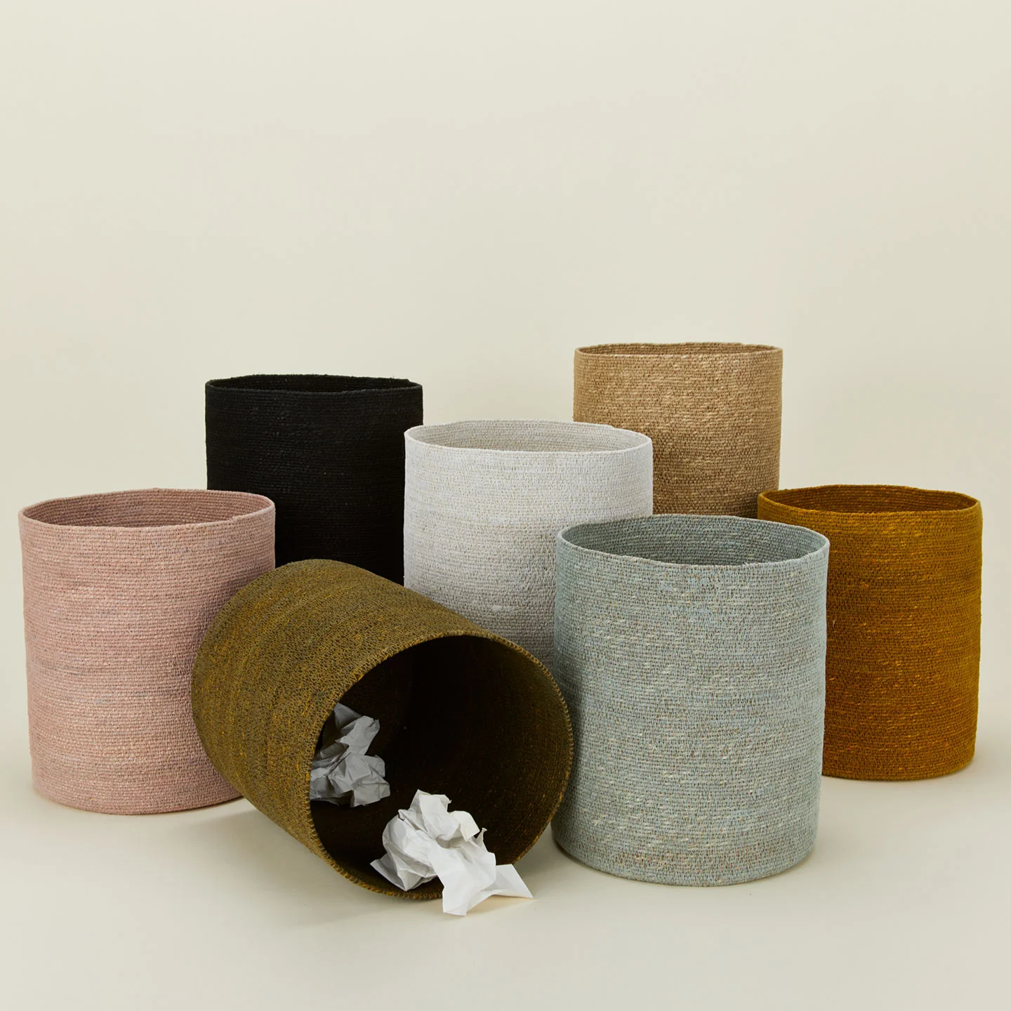 Essential Woven Wastebasket - Natural - Image 4