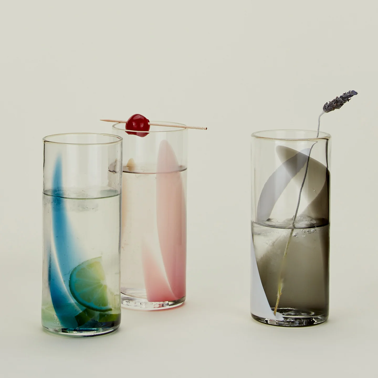 Hand Blown Highball - Blush/Amber - Image 4