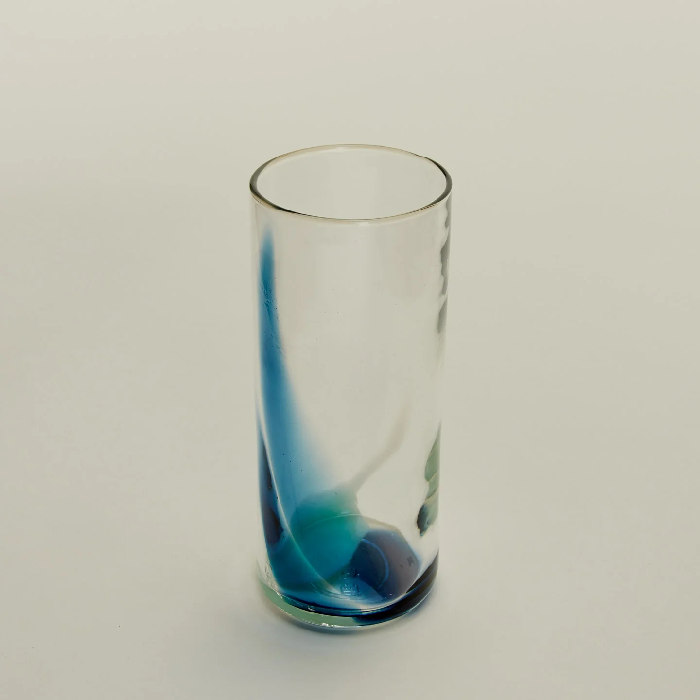 Hand Blown Highball - Peacock/Sky - Image 3