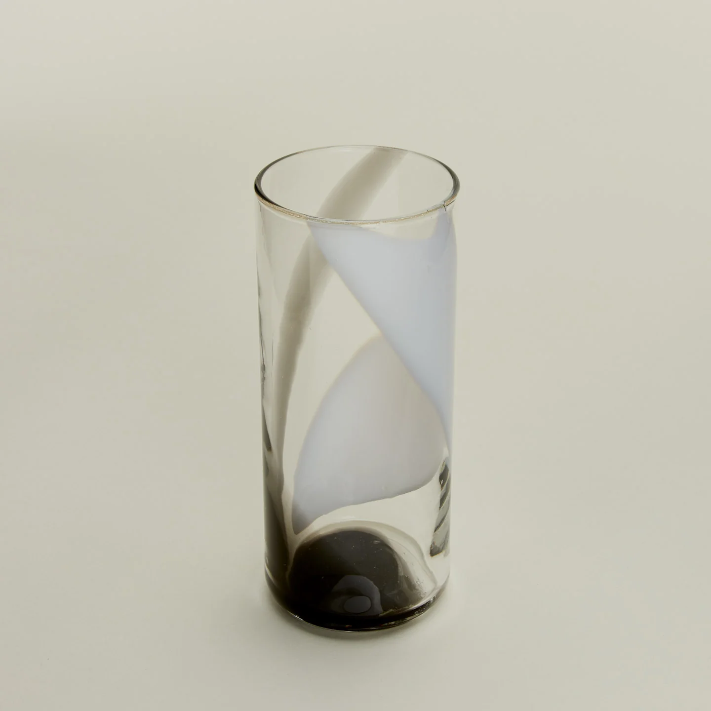 Hand Blown Highball - White/Grey - Image 3