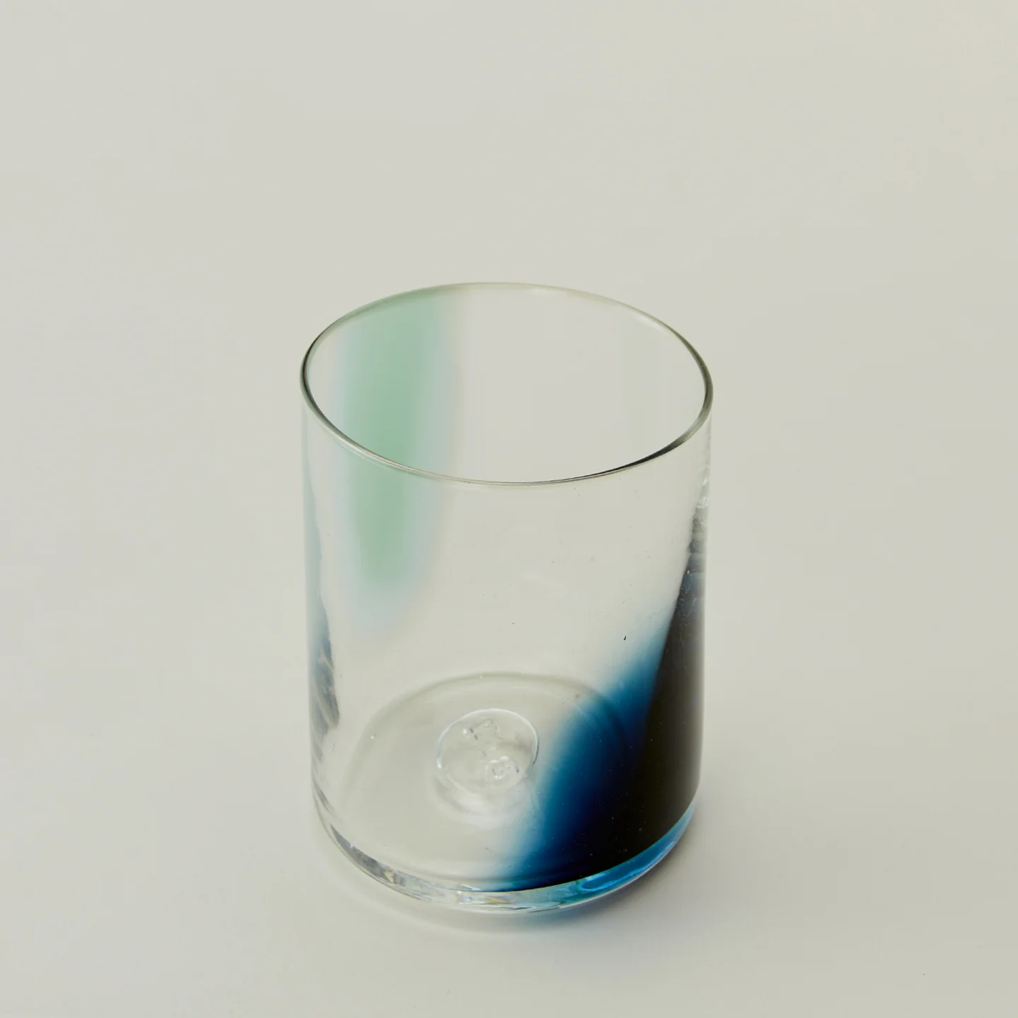 Hand Blown Tumbler - Peacock/Sky - Image 3