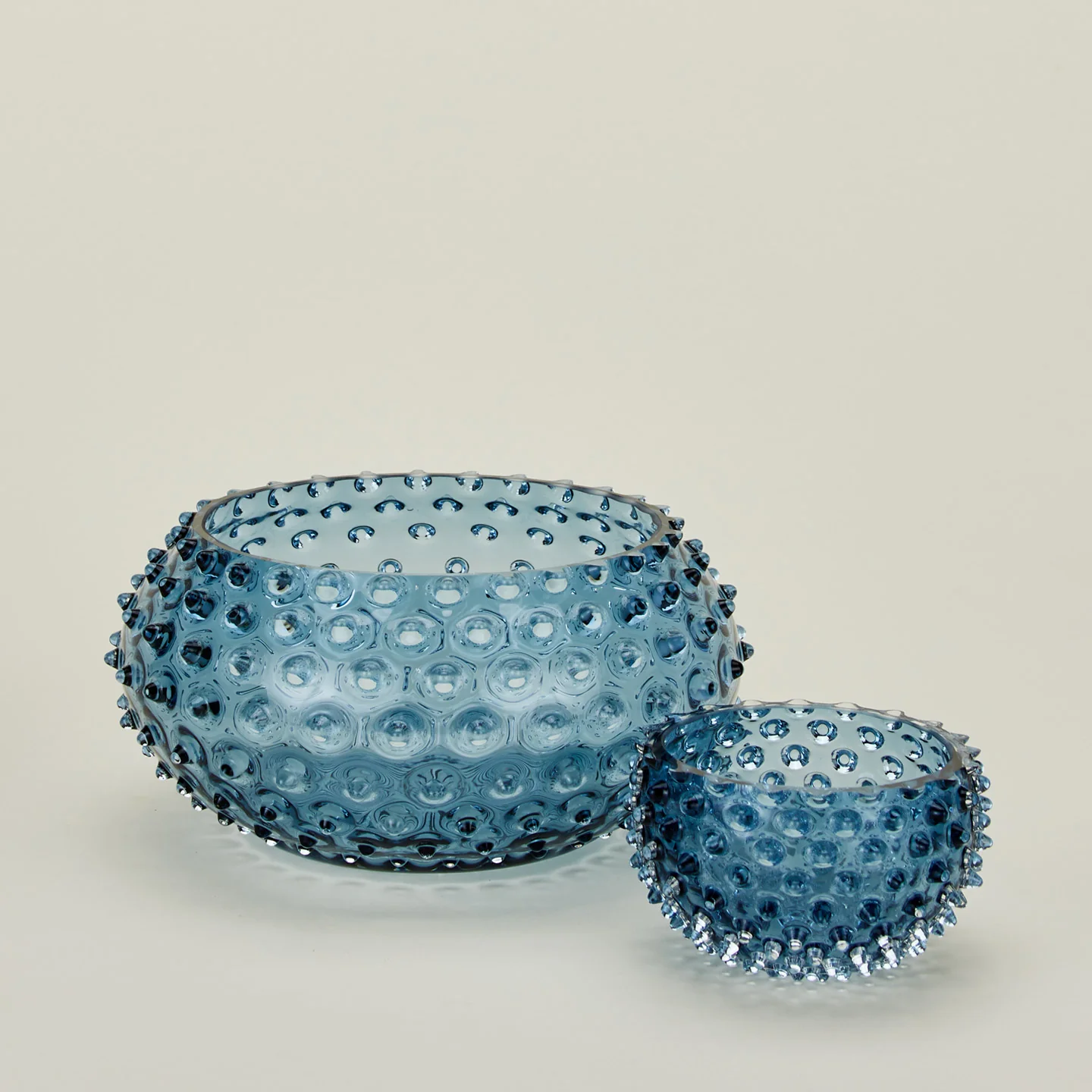 Hobnail Serving Bowl - Blue - Image 4