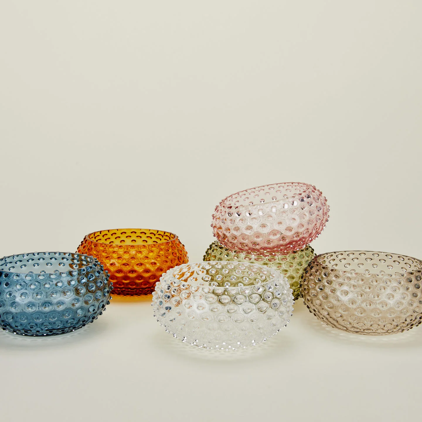 Hobnail Serving Bowl - Olive - Image 5