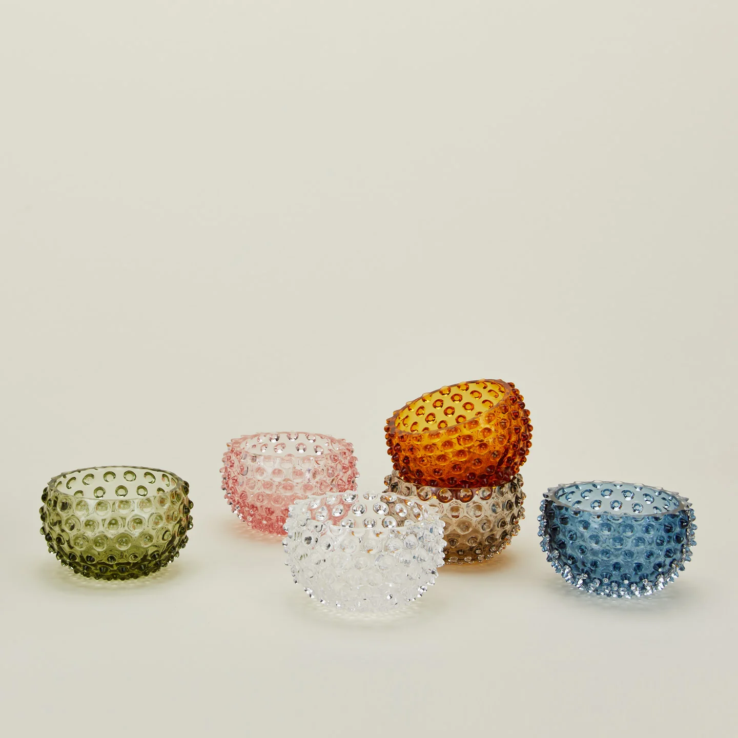 Hobnail Tapas Bowl - Grey - Image 5
