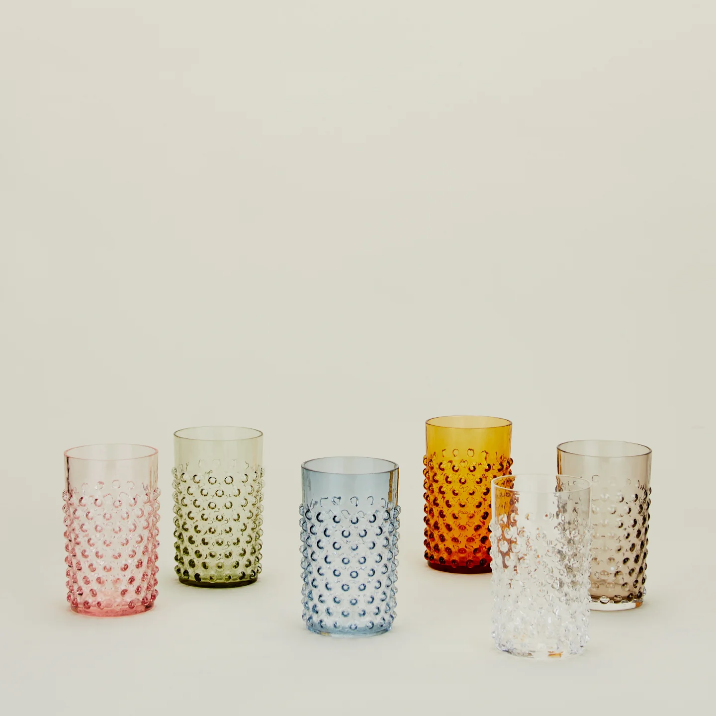 Hobnail Tumbler - Amber - Image 4