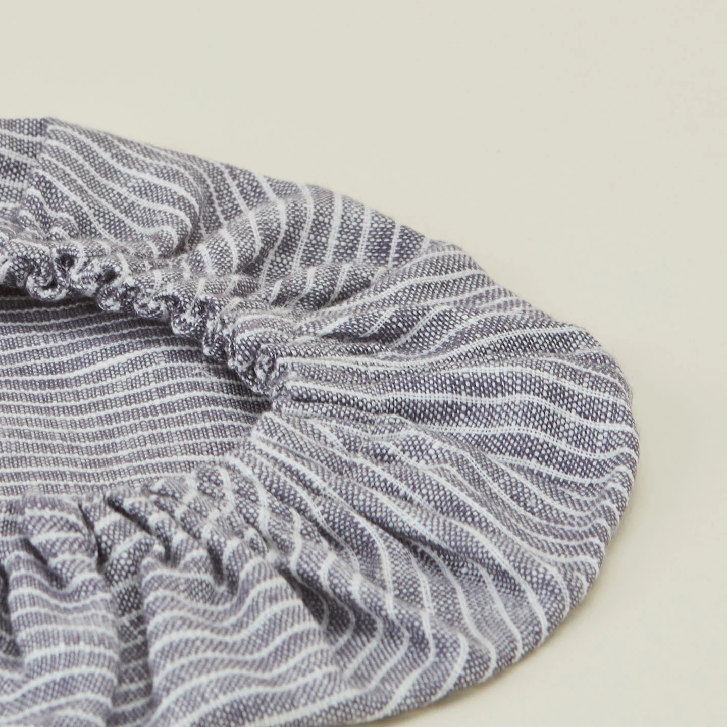 Linen Bowl Cover, Set of 3 - Blue Stripe - Image 3