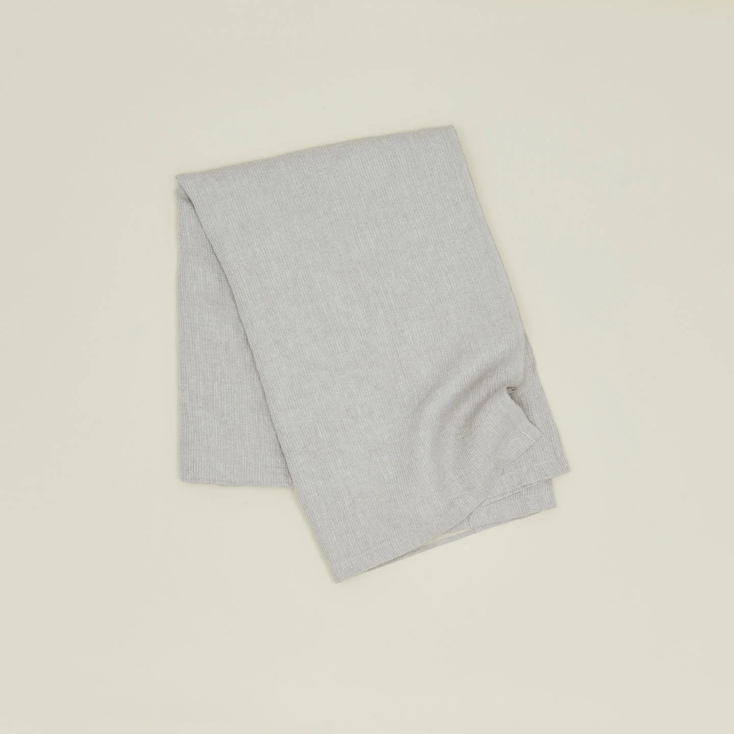 Washed Linen Waffle Throw Blanket - Natural