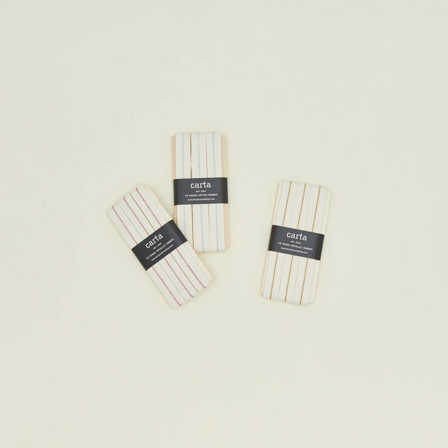 Metallic Cotton Ribbon - Copper - Image 3