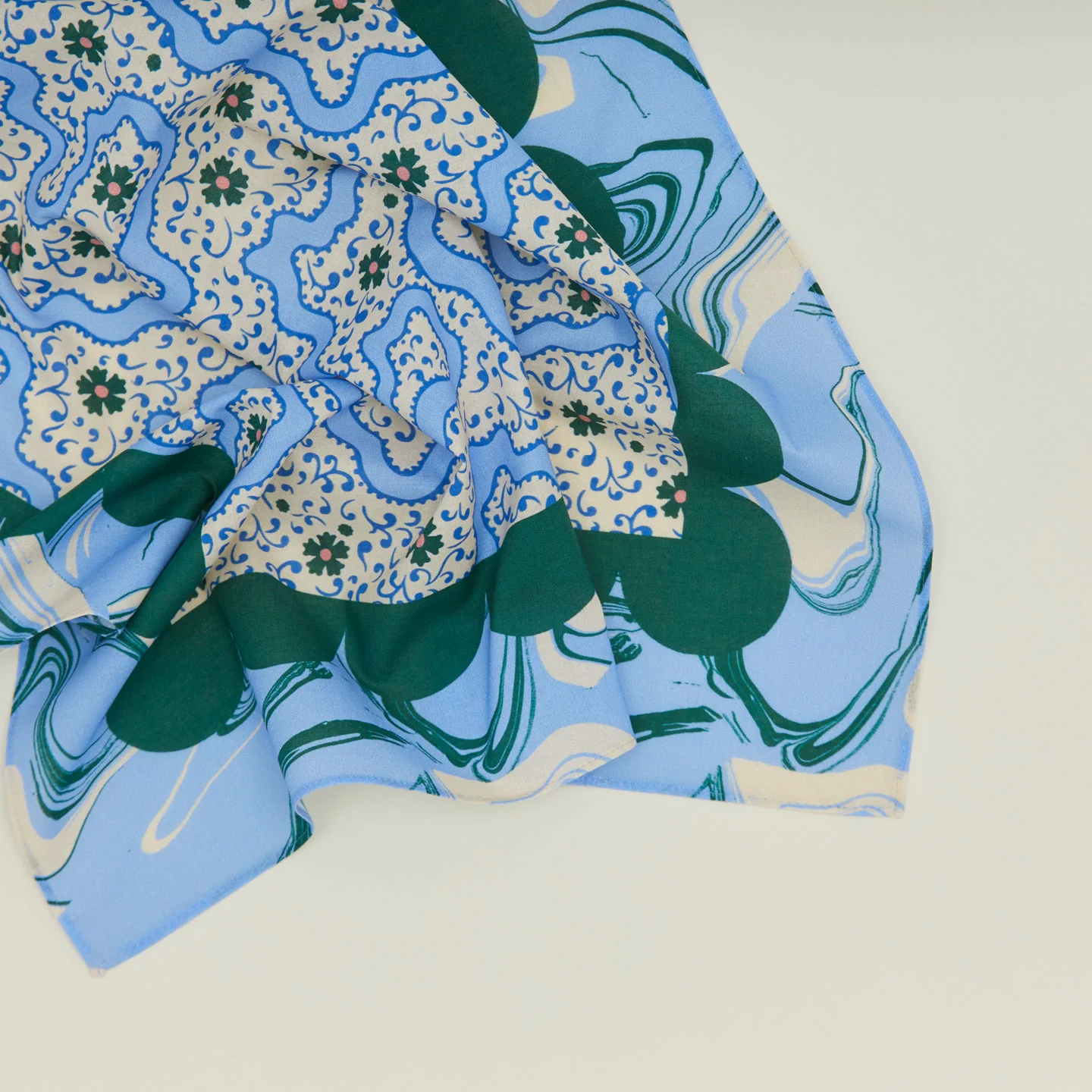Mixed Floral Napkin, Set of 2 - Cornflower - Image 3