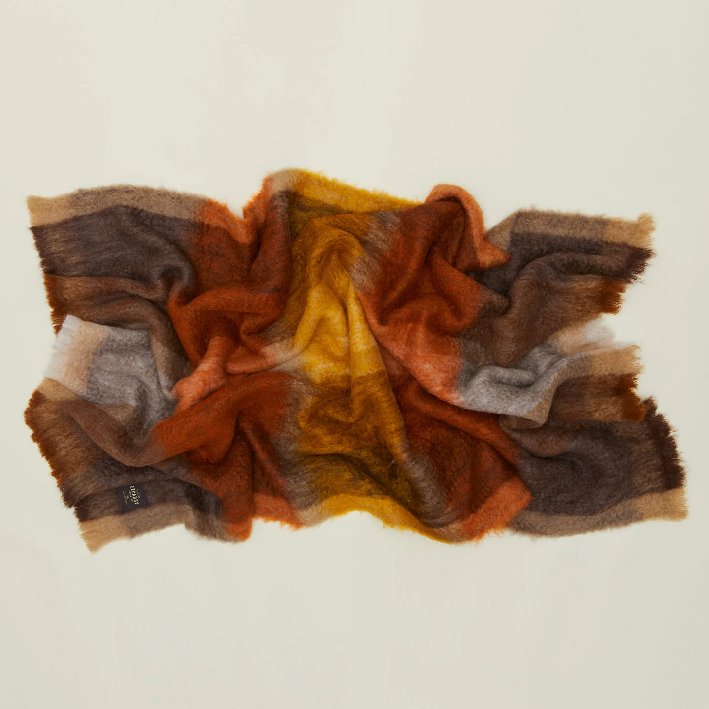 Plaid Mohair Throw - Warm Plaid - Image 2