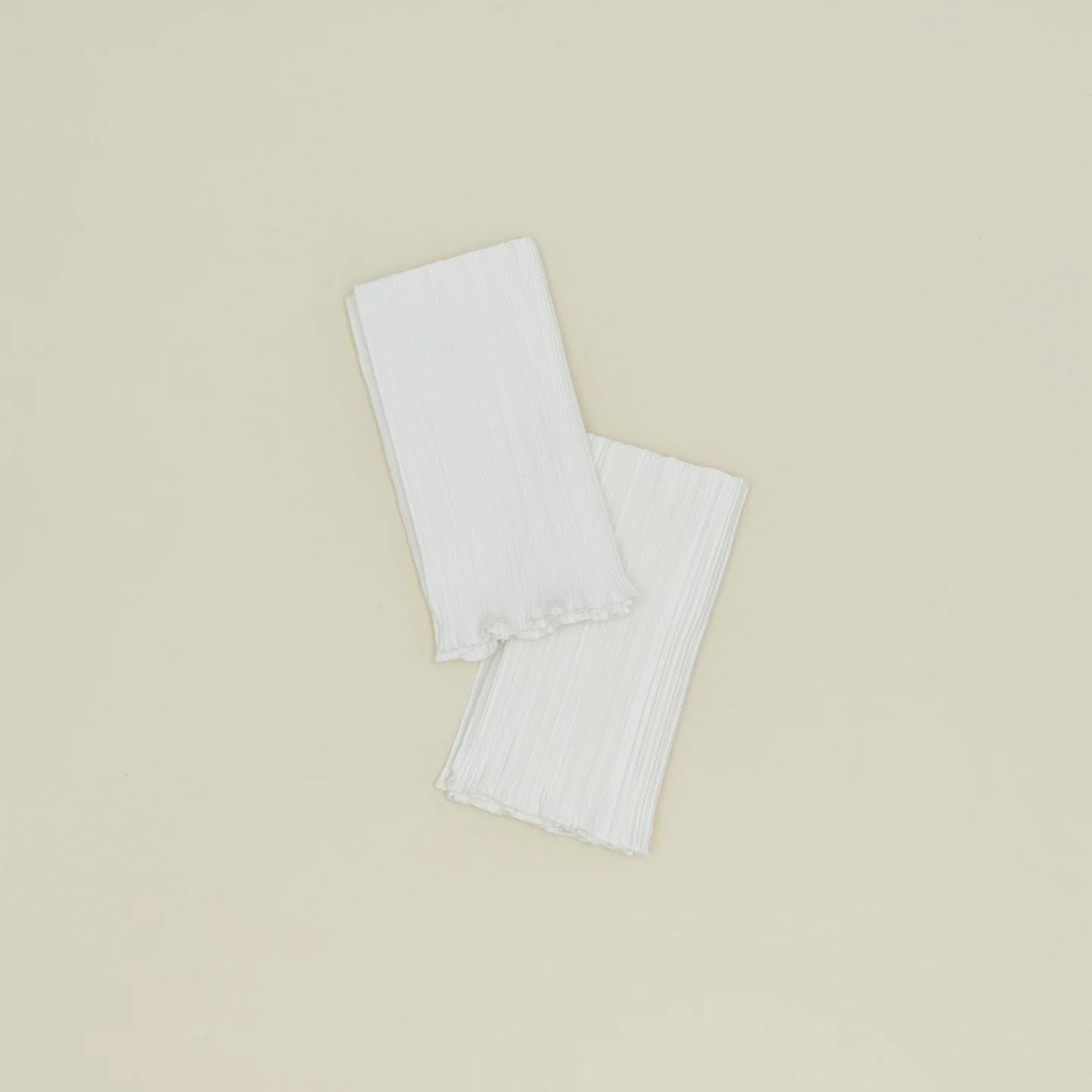 Pleated Napkin, Set of 2 - Ivory