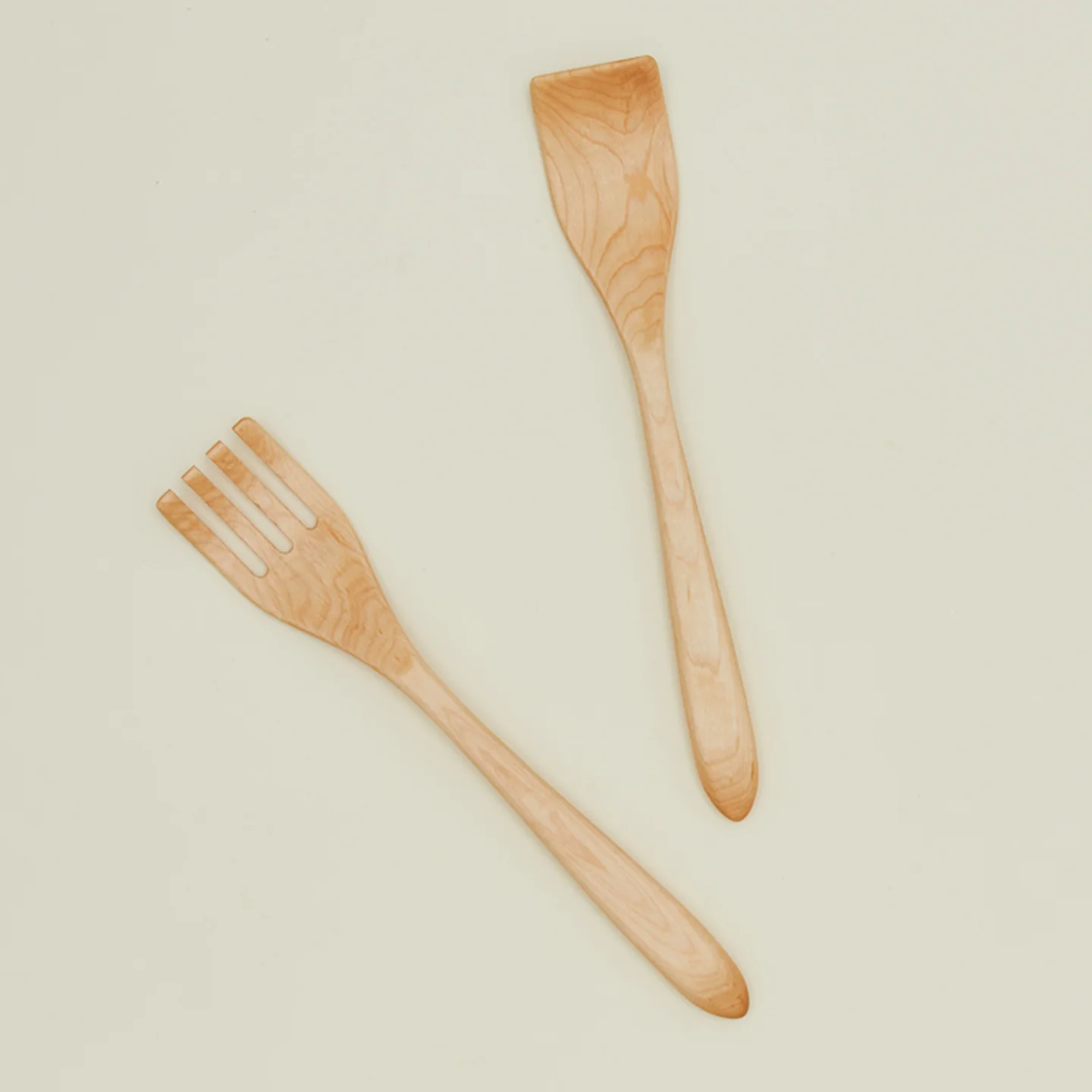 Salad Servers - Natural Maple - Image 3