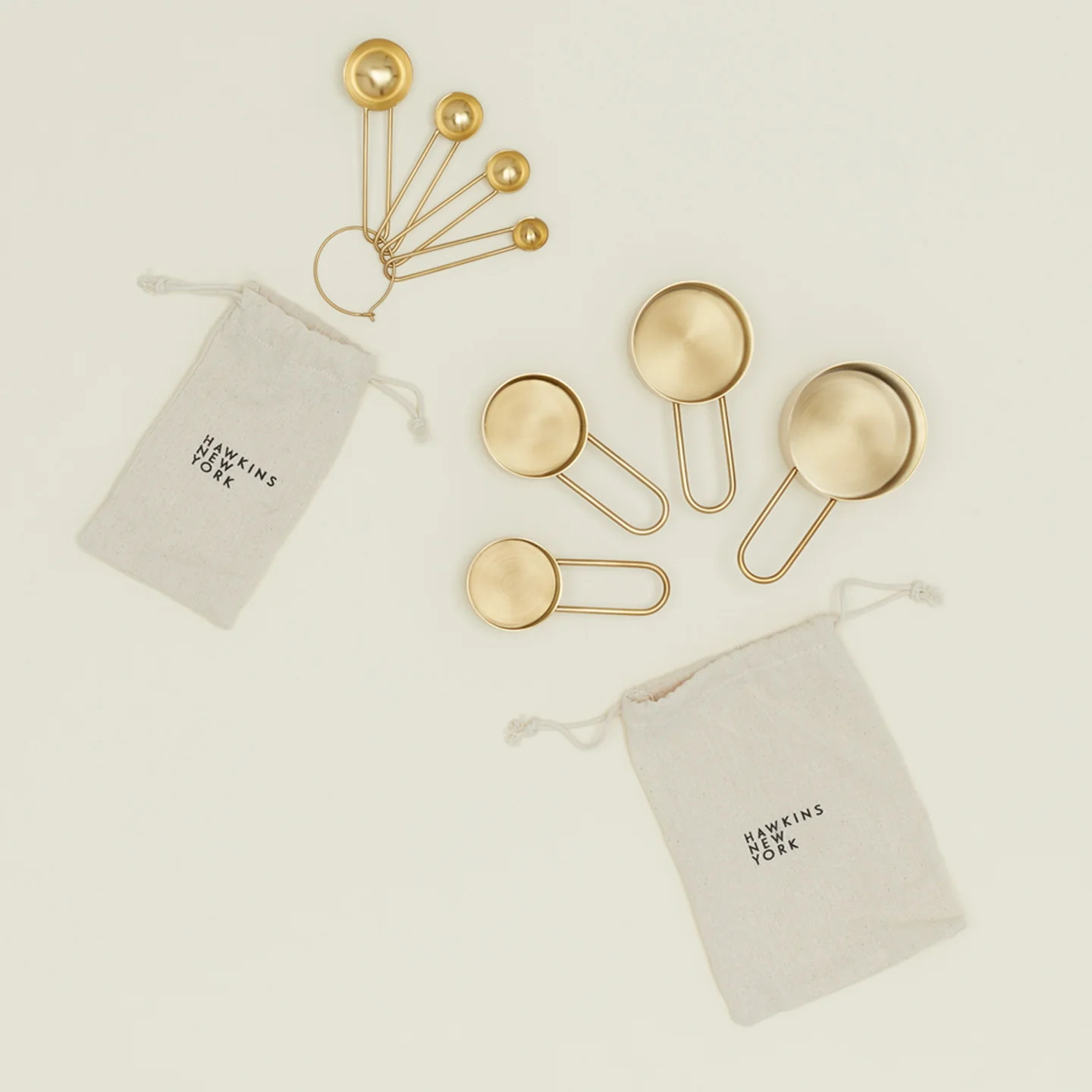 Simple Measuring Spoons - Gold - Image 3