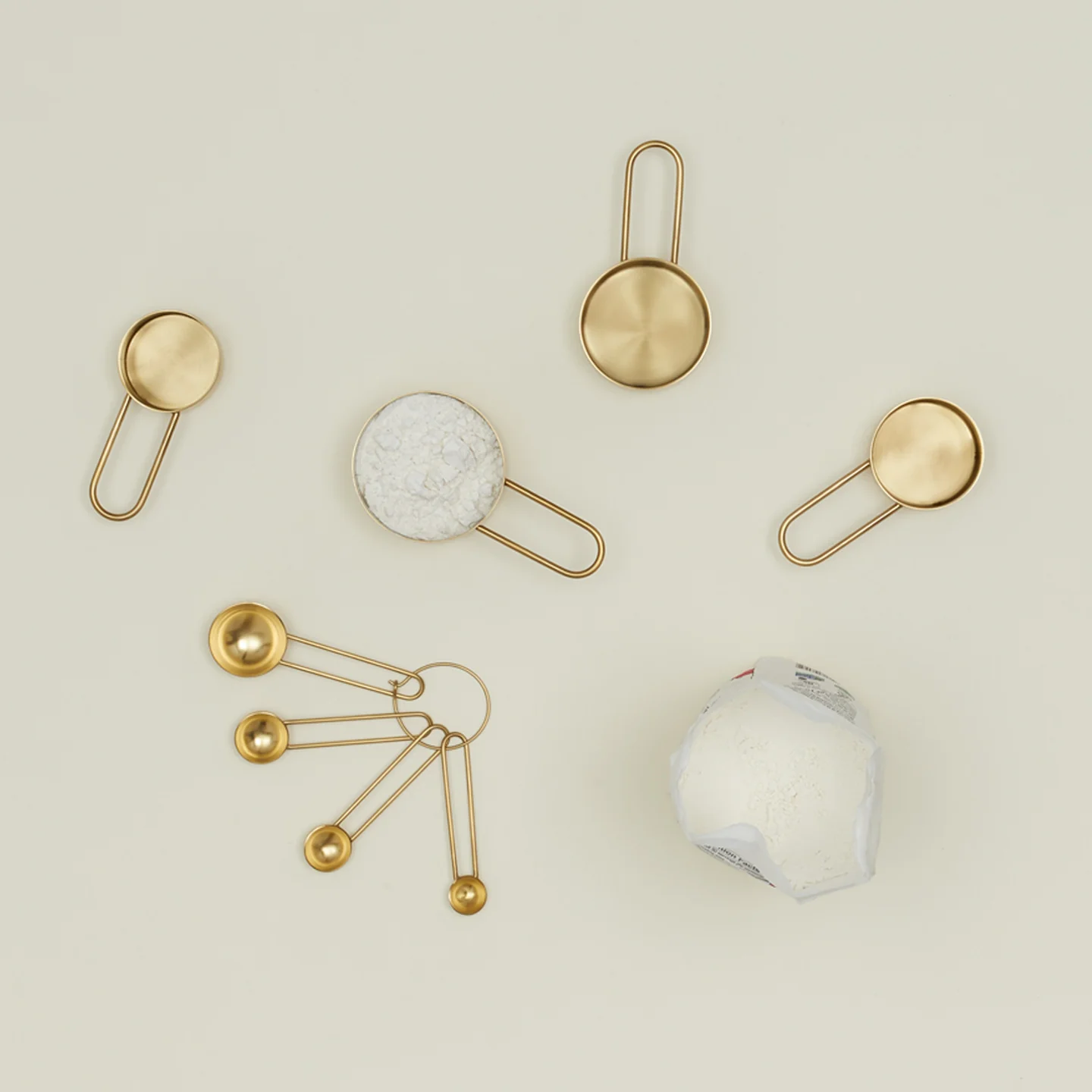 Simple Measuring Spoons - Gold - Image 4