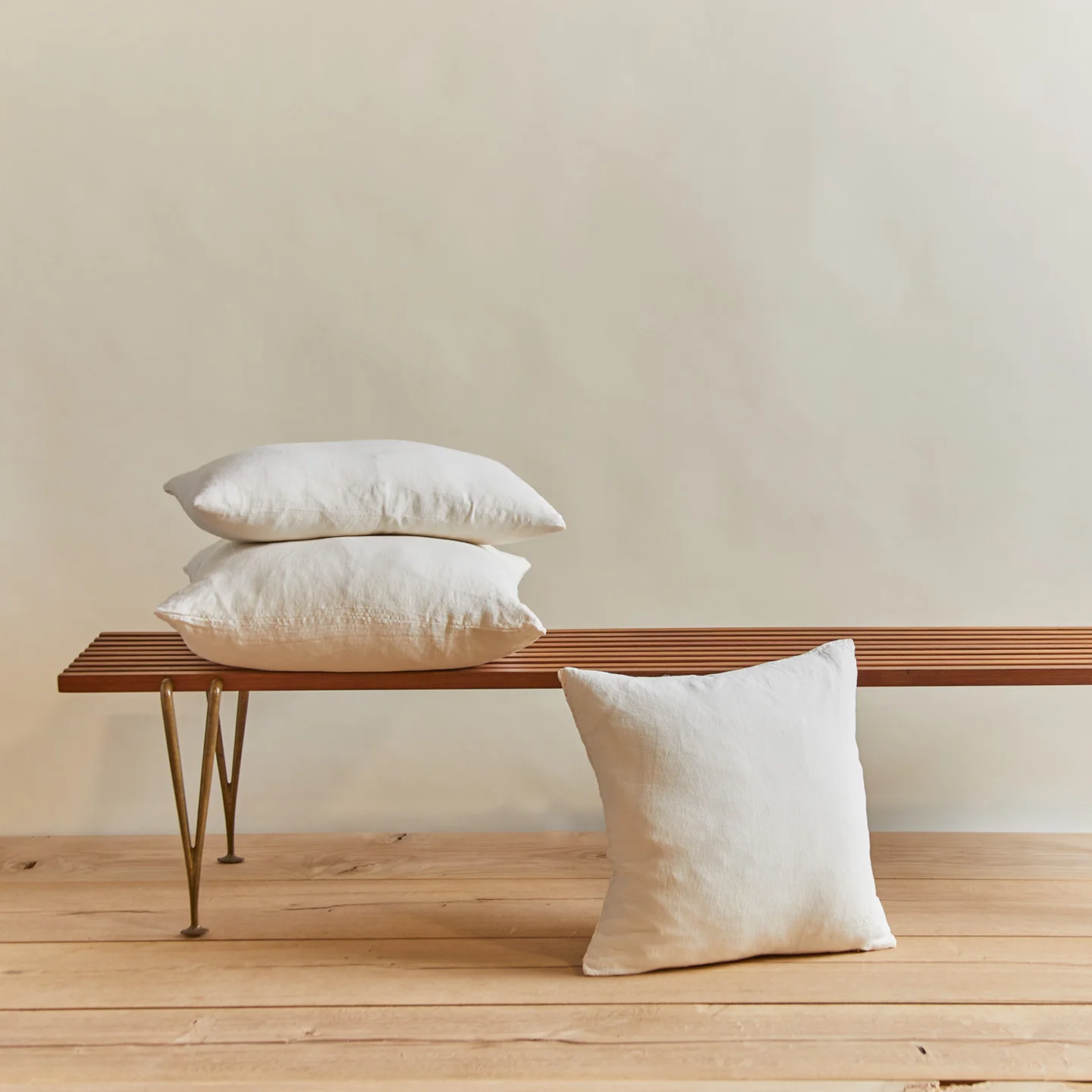 Simple Linen 12x22 Pillow - Ivory - Image 5