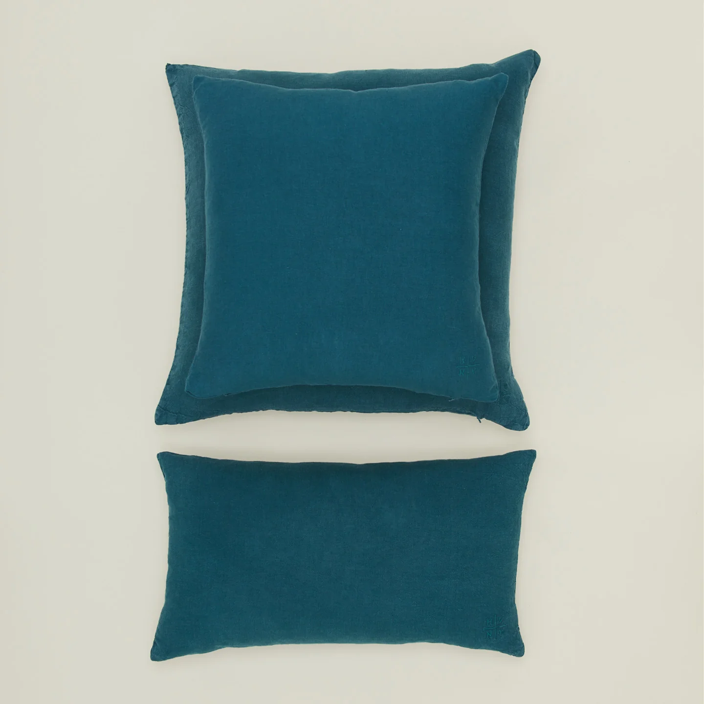 Simple Linen 12x22 Pillow - Peacock - Image 2