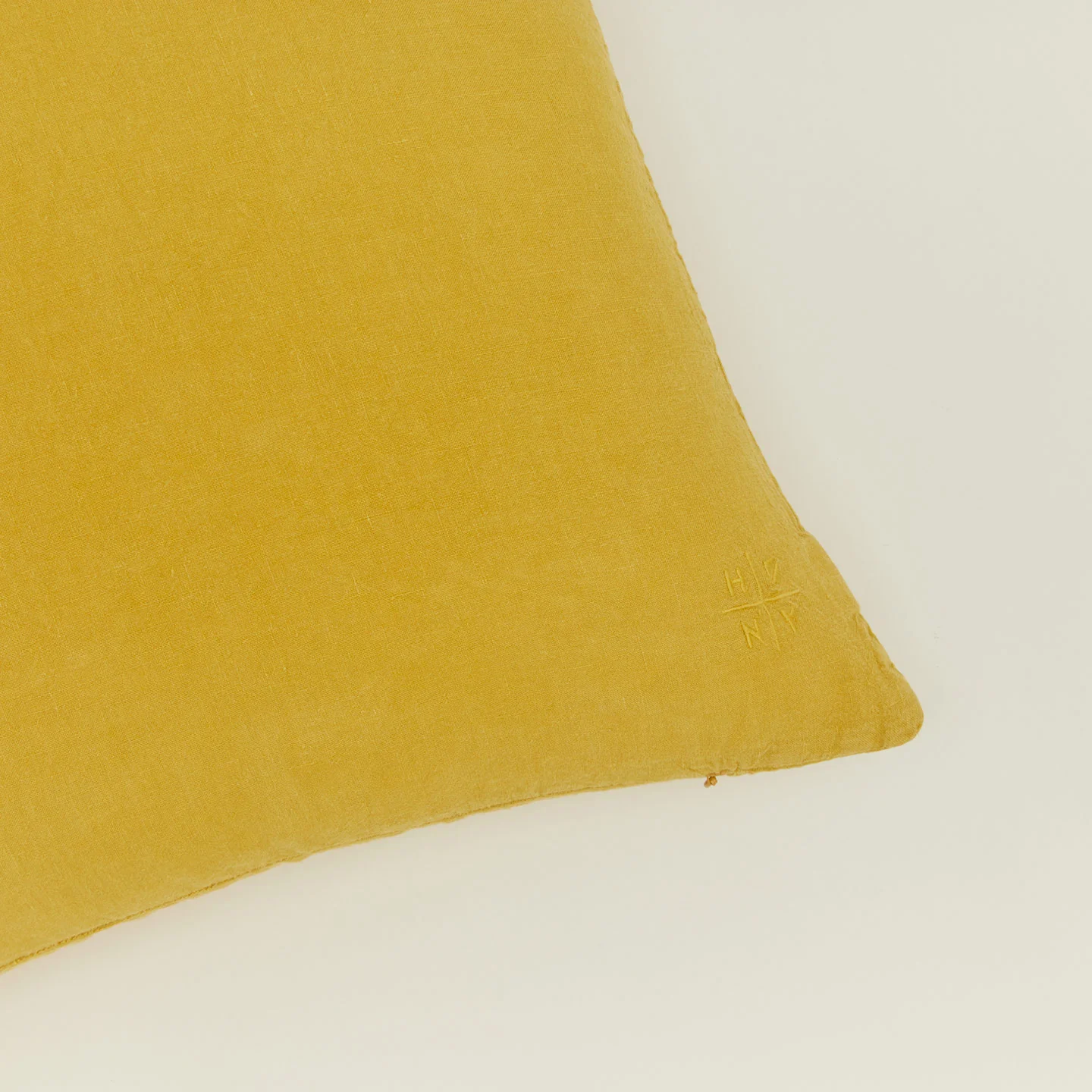 Simple Linen 18x18 Pillow - Mustard - Image 3