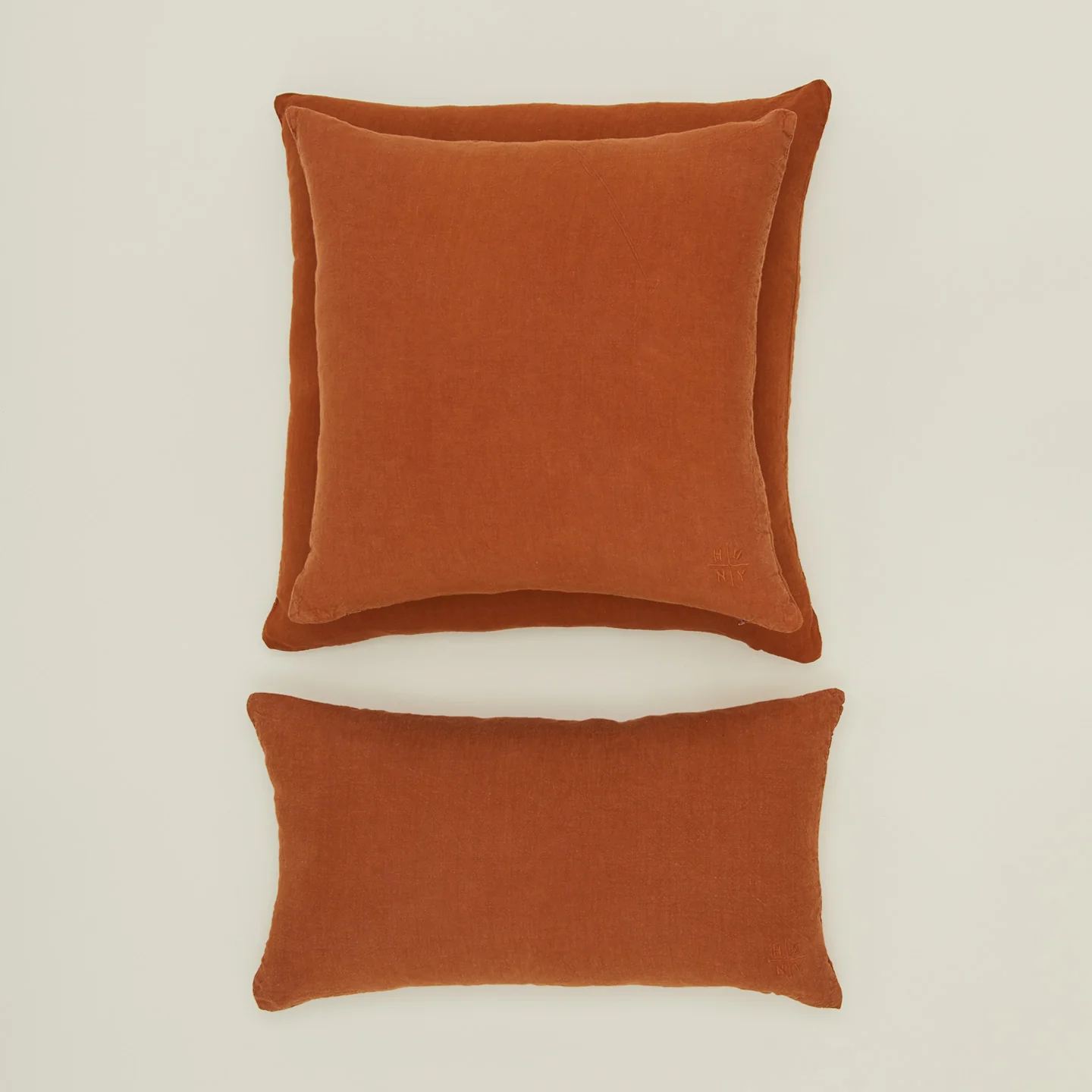 Simple Linen 18x18 Pillow - Terracotta - Image 2