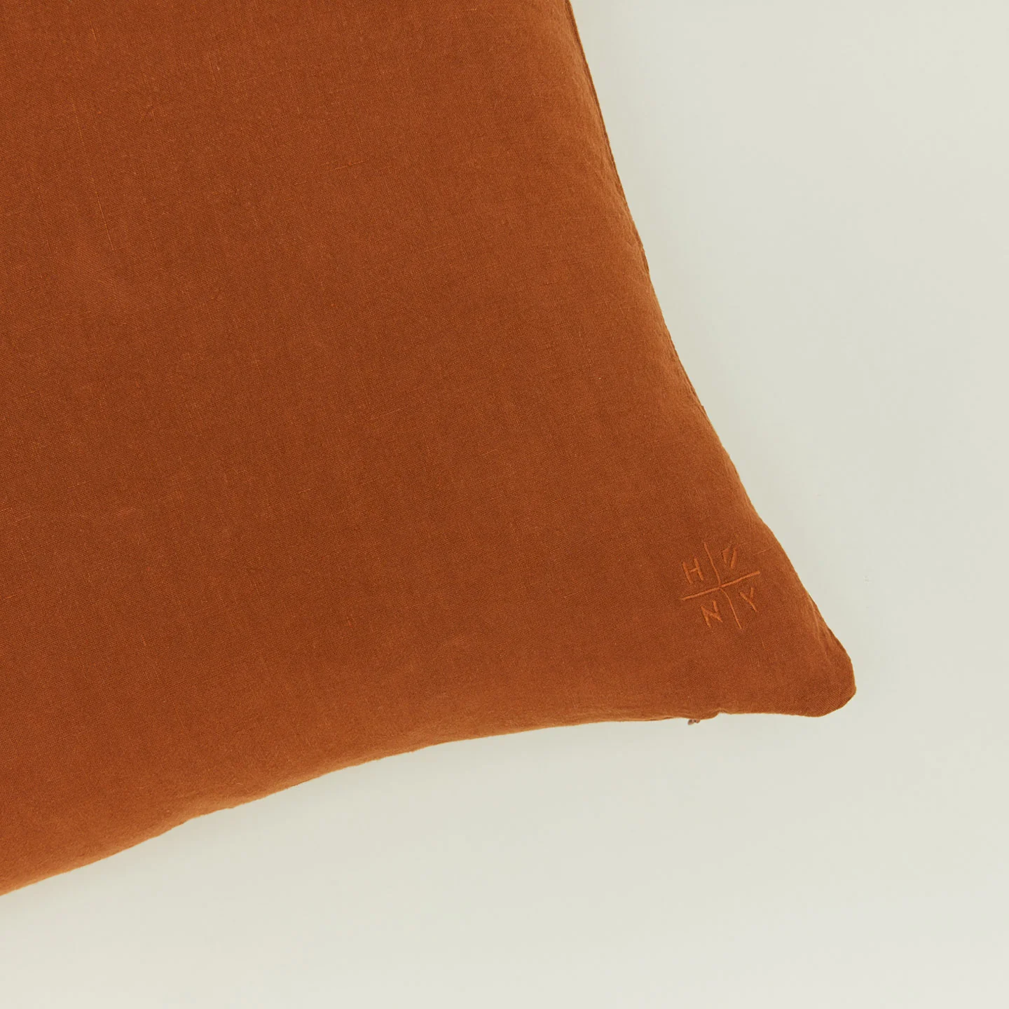 Simple Linen 18x18 Pillow - Terracotta - Image 3