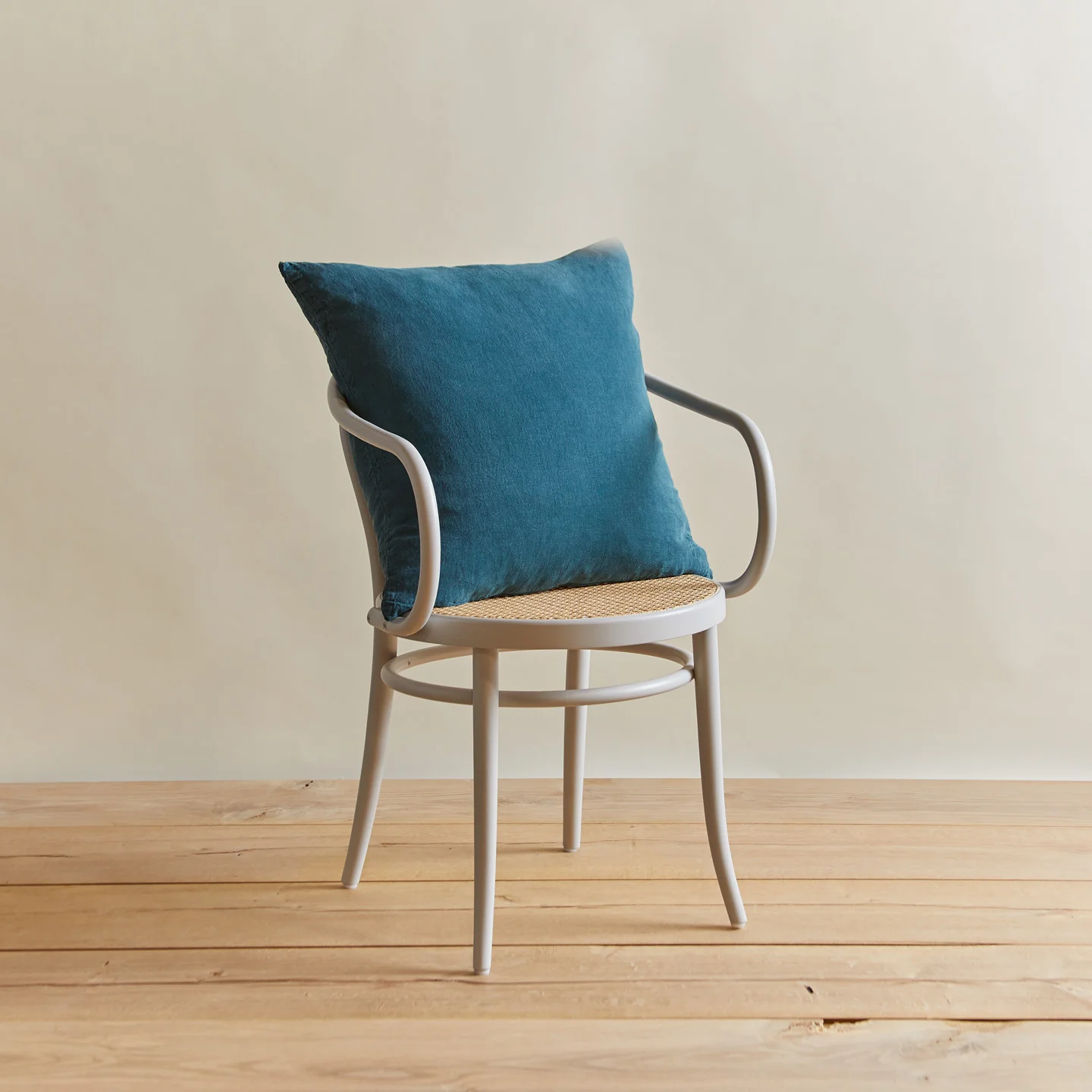 Simple Linen 22x22 Pillow - Peacock - Image 4